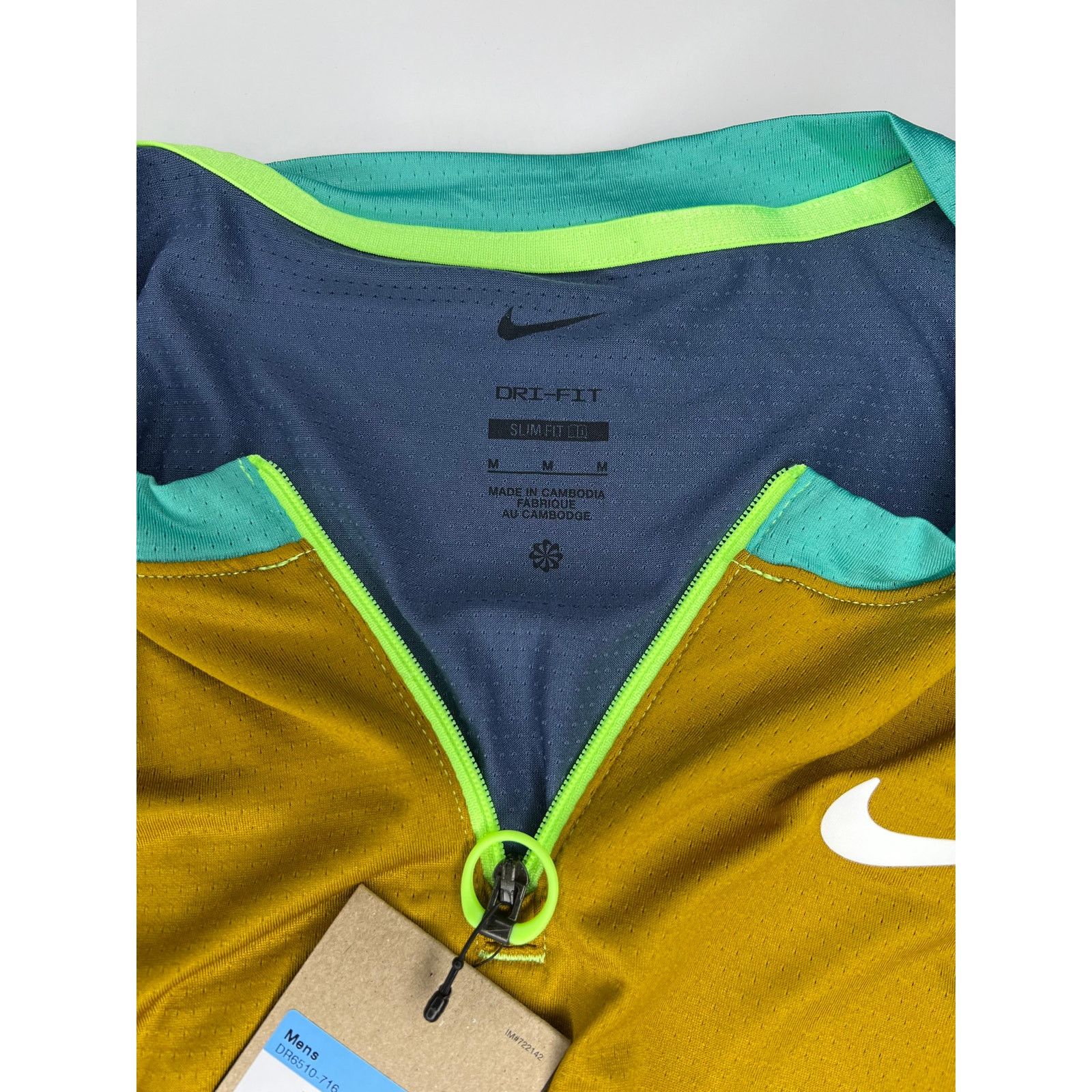 Nike Nike Court Advantage Quarter Zip Tennis Shirt Gold Size US M / EU 48-50 / 2 - 5 Thumbnail