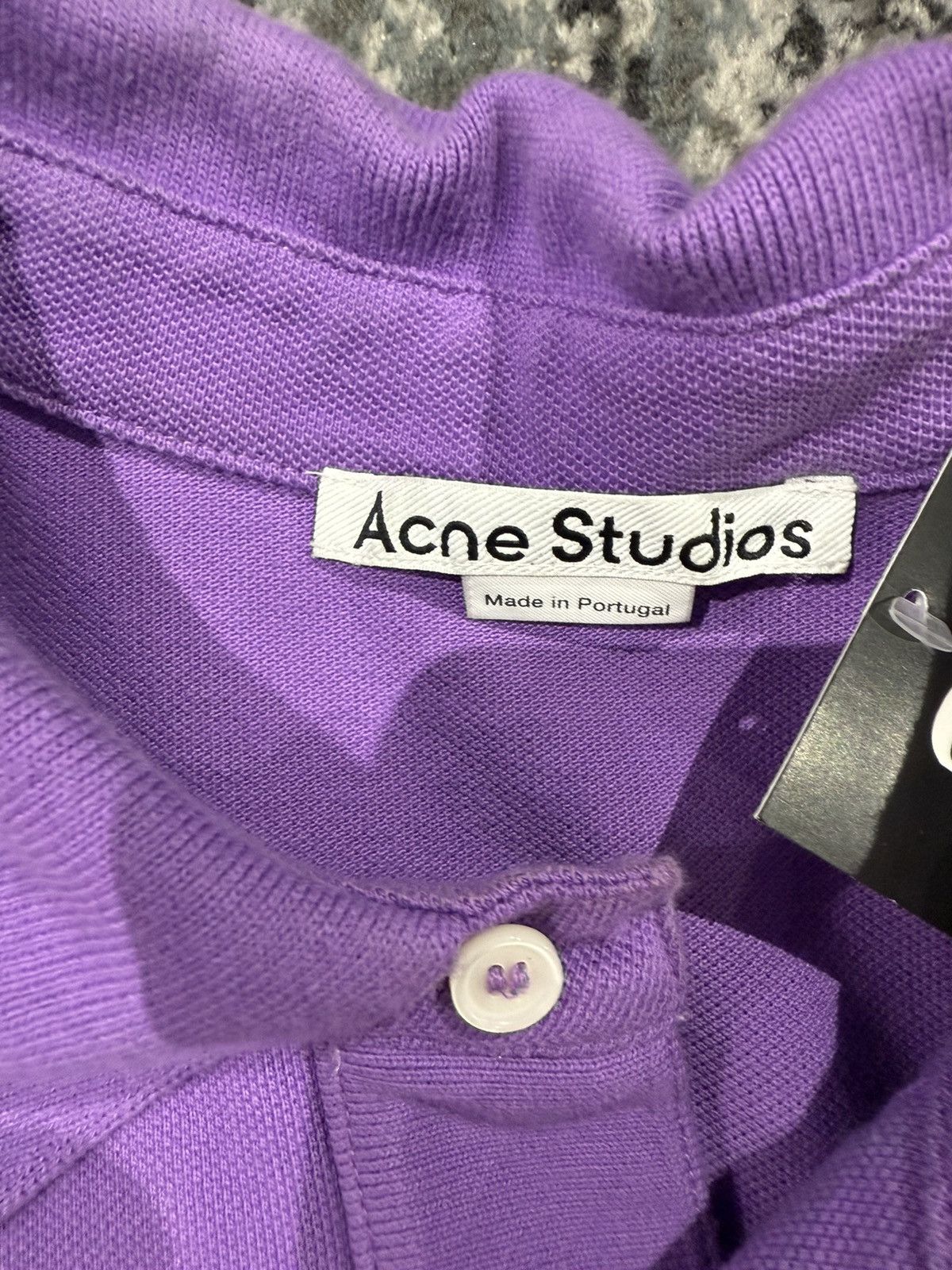 Acne Studios Acne Studios Purple Falco Polo Size US L / EU 52-54 / 3 - 2 Thumbnail