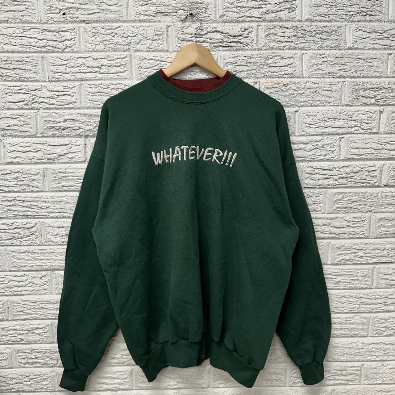 Vintage Vintage Whatever Embroidered Sweatshirt XL Size US XL / EU 56 / 4 - 2 Thumbnail