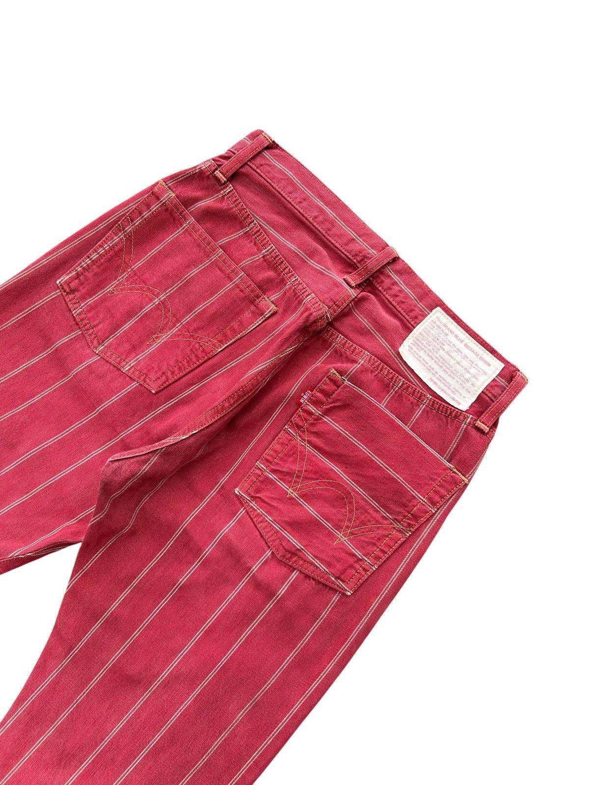 Kapital VINTAGE EDWIN 505 SELVEDGE STRIPE FLARE DENIM JEANS Size US 29 - 5 Thumbnail