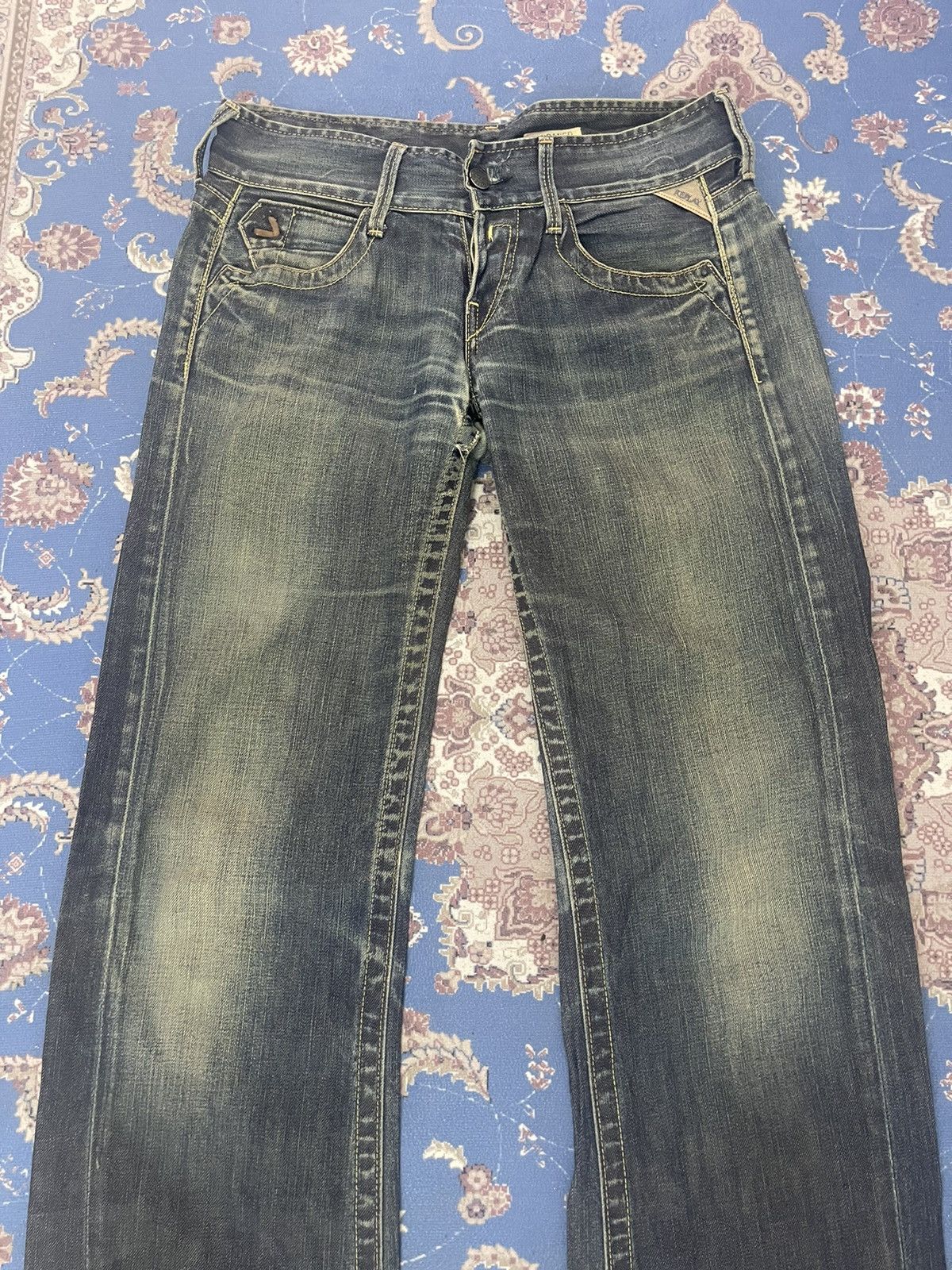 Japanese Brand × Replay × Vintage ❌SUMMER SALE❌ REPLAY DISTRESSED JEANS FLARE DENIM Size US 30 / EU 46 - 2 Thumbnail