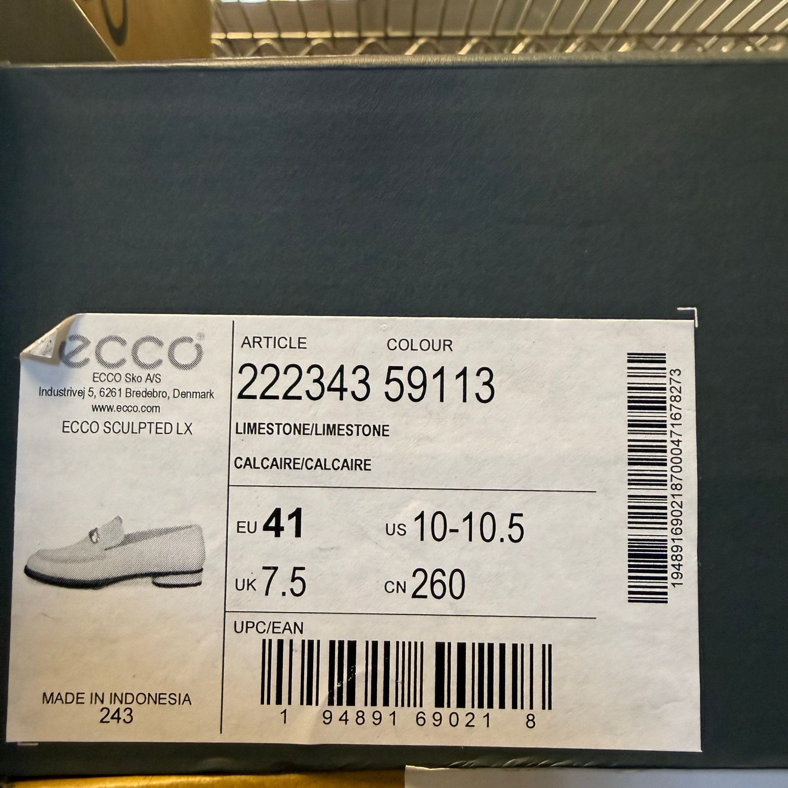 Ecco ECCO WOMEN'S 41 SCULPTED LX LIMESTONE BEIGE LEATHER LOAFER Size US 10 / IT 40 - 6 Thumbnail