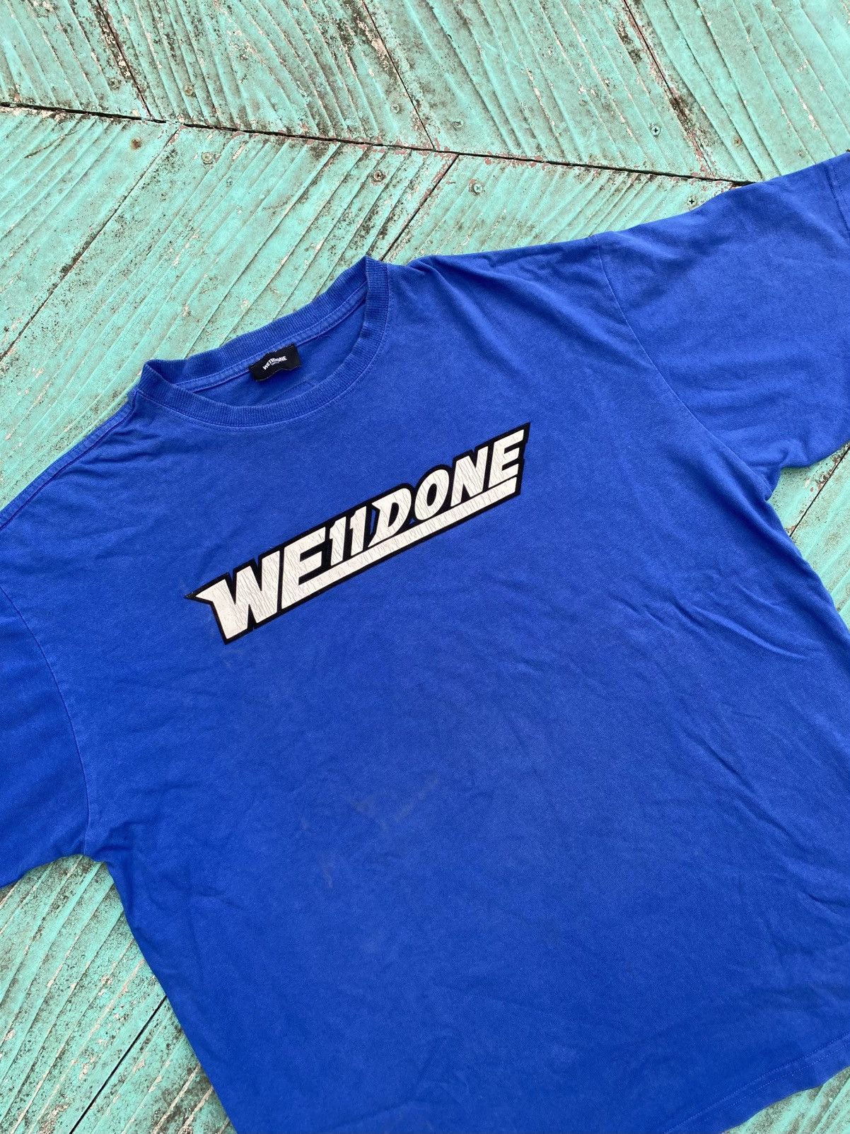 WE11DONE The we11done blue logo Size US XL / EU 56 / 4 - 2 Thumbnail