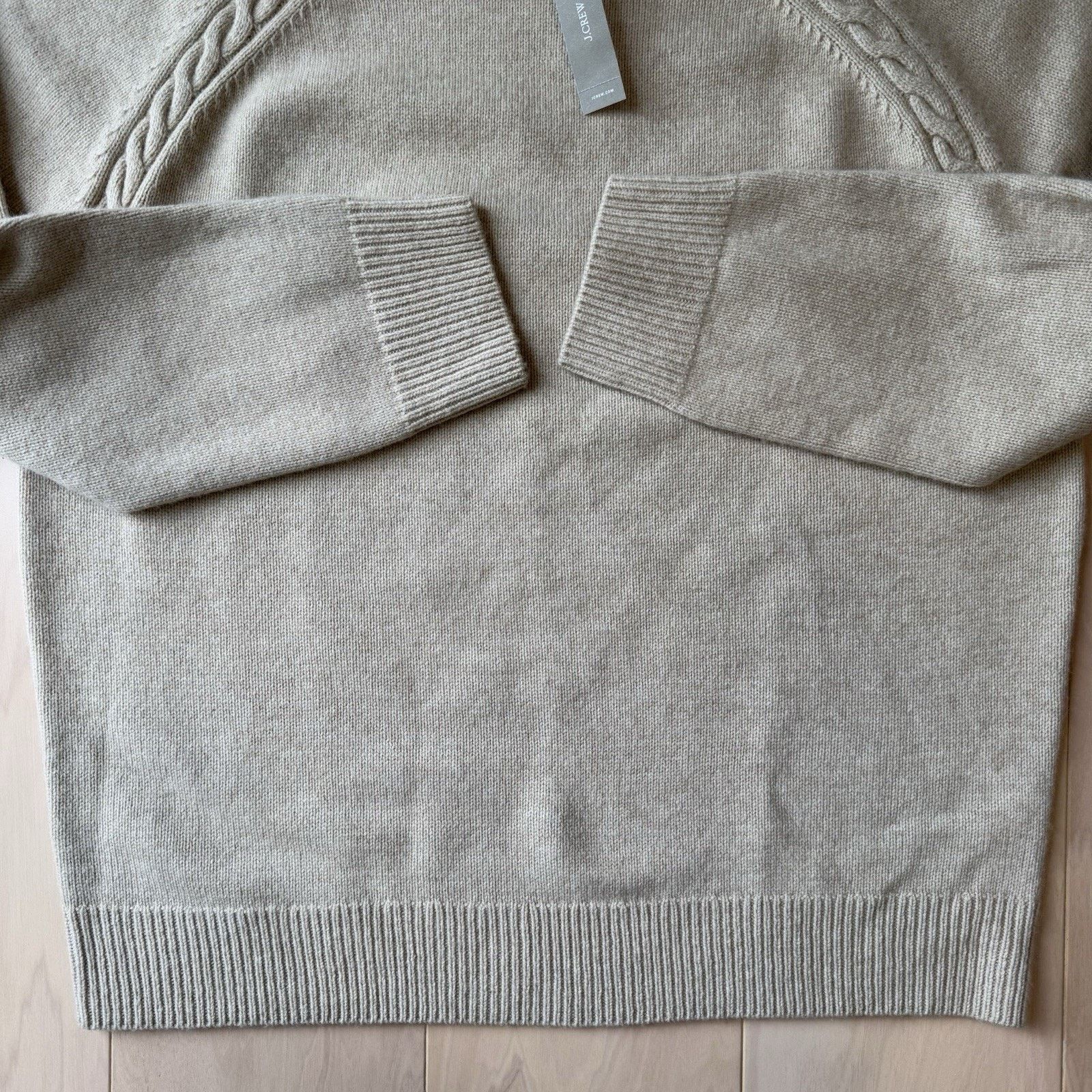 J.Crew J Crew Rugged Merino Sweater XL Beige Wool Knit Pullover Size US XL / EU 56 / 4 - 5 Thumbnail