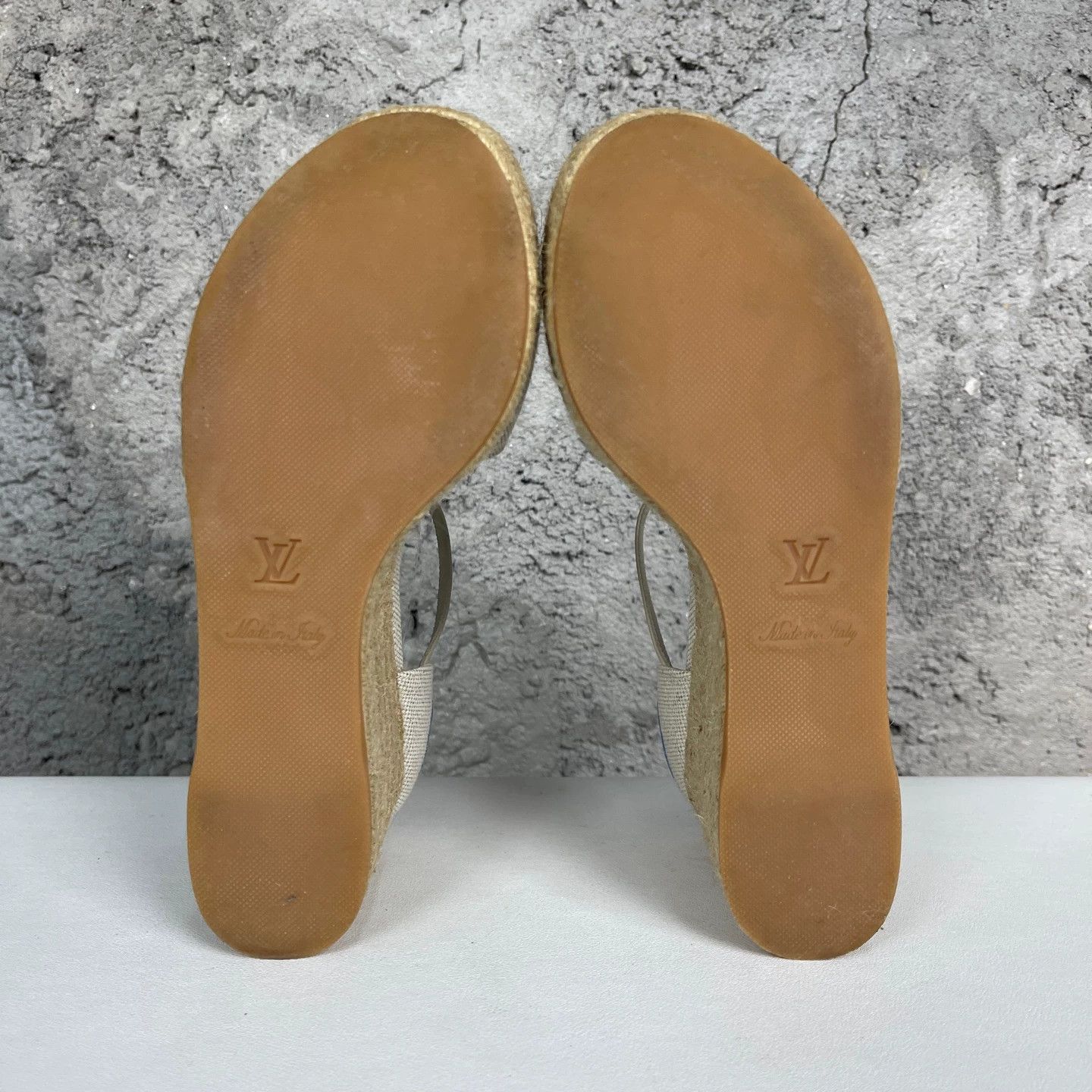 Louis Vuitton LV Women's 99% New Wedge Sandals Size 37 Size US 6.5 / IT 36.5 - 8 Thumbnail