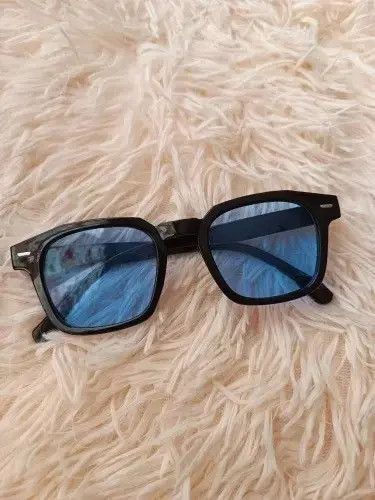 Jewelry Demon Kurt Cobain Blue Sunglasses Hip Hop Black 2000s Dark Size ONE SIZE - 1 Thumbnail