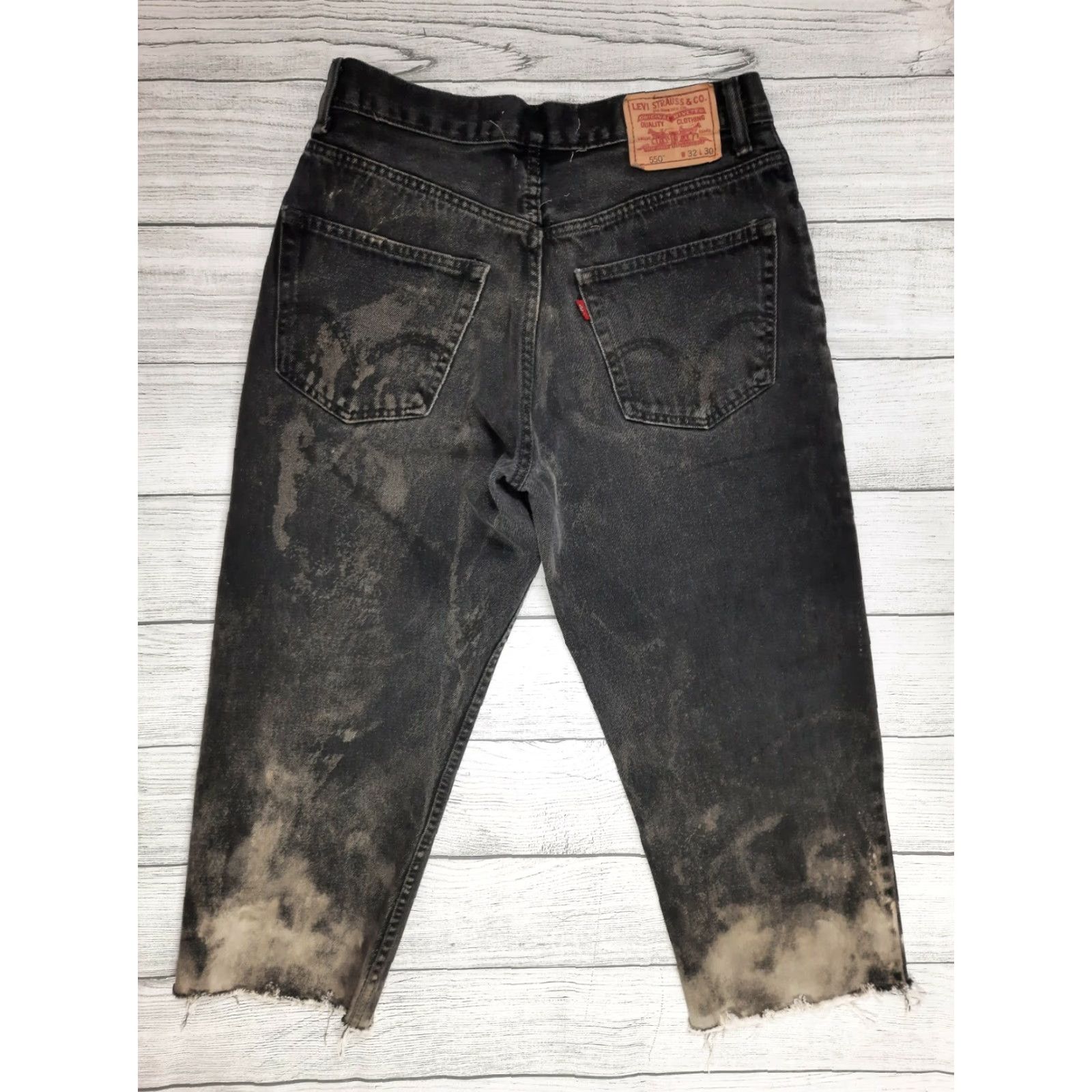 Levi's Levi’s 550 Jeans 32x30 Regular Unisex Adults Mid Rise 10-12in Inseam 21 Jeans Cotton Denim 5-Pocket Zip Size US 31 - 5 Thumbnail