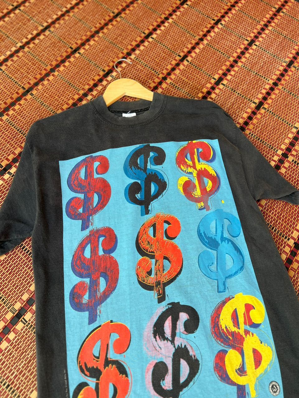 Andy Warhol × Vintage Vintage 1993 Andy Warhol Dollars Tee Pop Art Size US M / EU 48-50 / 2 - 7 Thumbnail