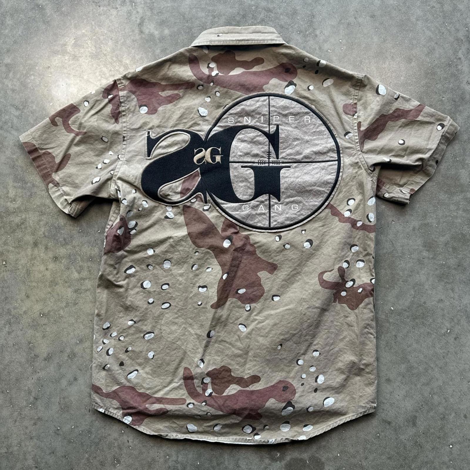Kodak Desert Camo Button-Up Shirt With Sniper Gang Logo Size US S / EU 44-46 / 1 - 2 Thumbnail