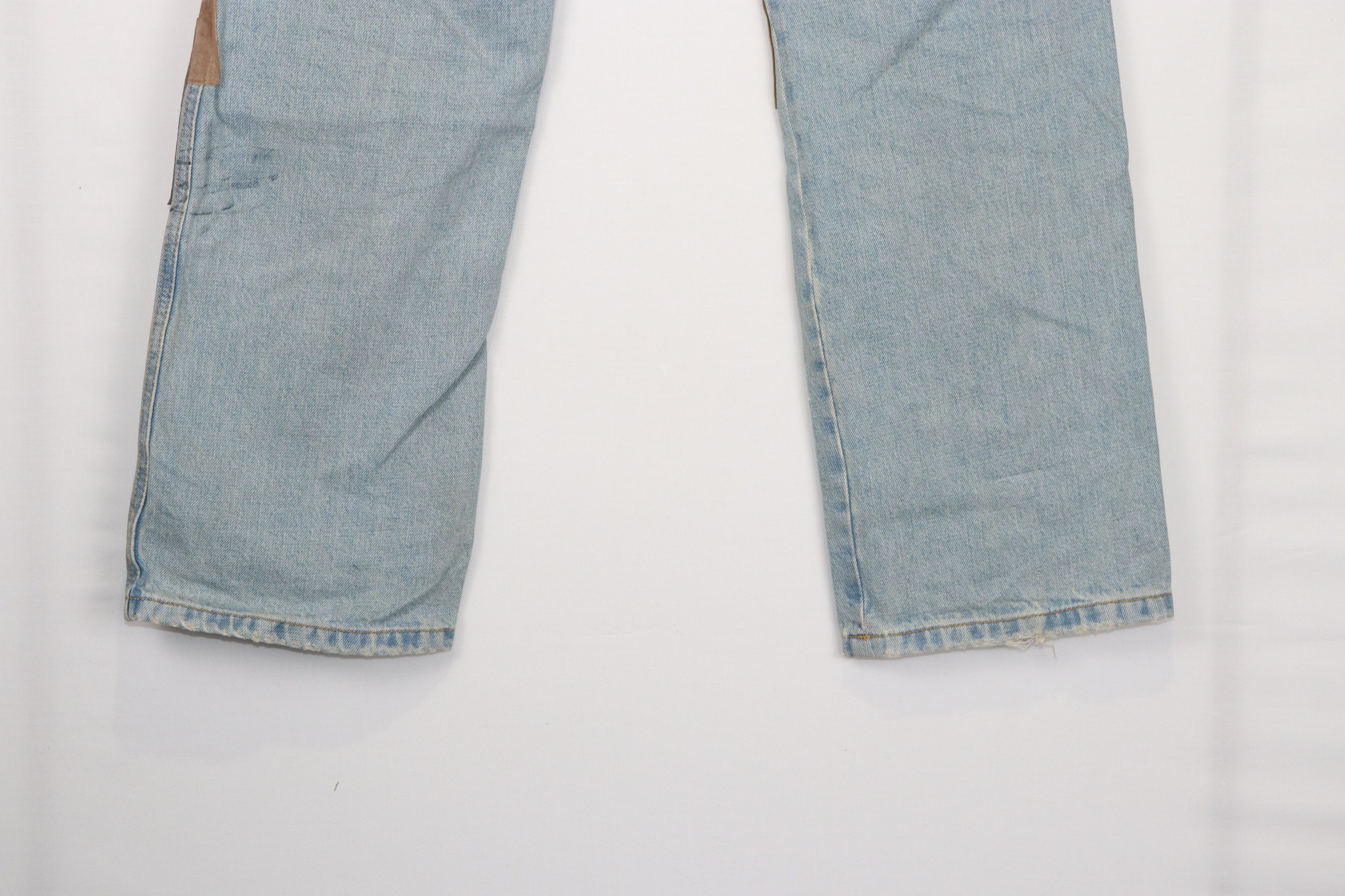 ERL o1rshd Suede Patched Floral Denim in Multicolor Size US 34 / EU 50 - 9 Thumbnail