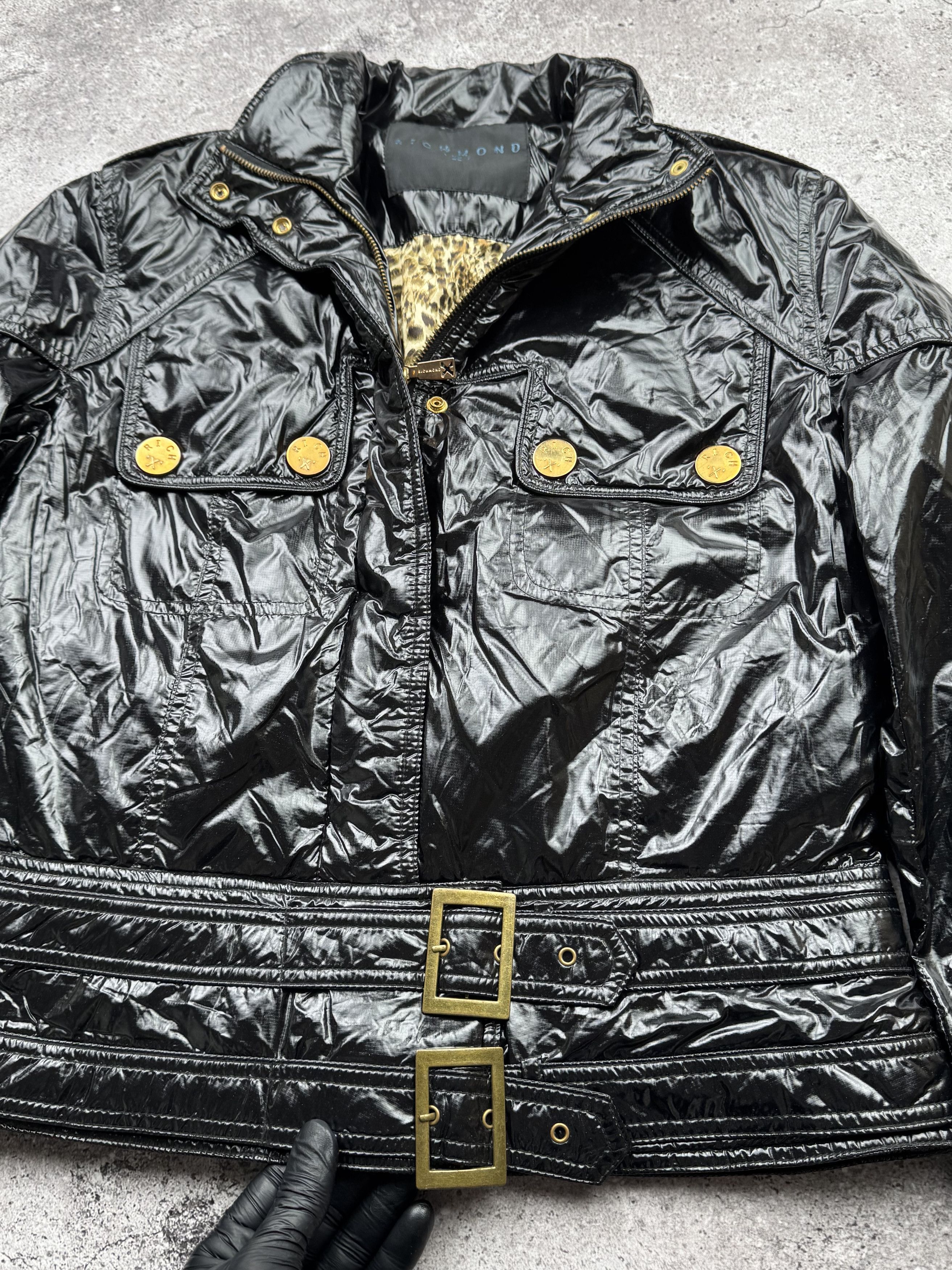 John Richmond Richmond Vintage Cropped Jacket With Belted C277(V116) Size M / US 6-8 / IT 42-44 - 4 Thumbnail