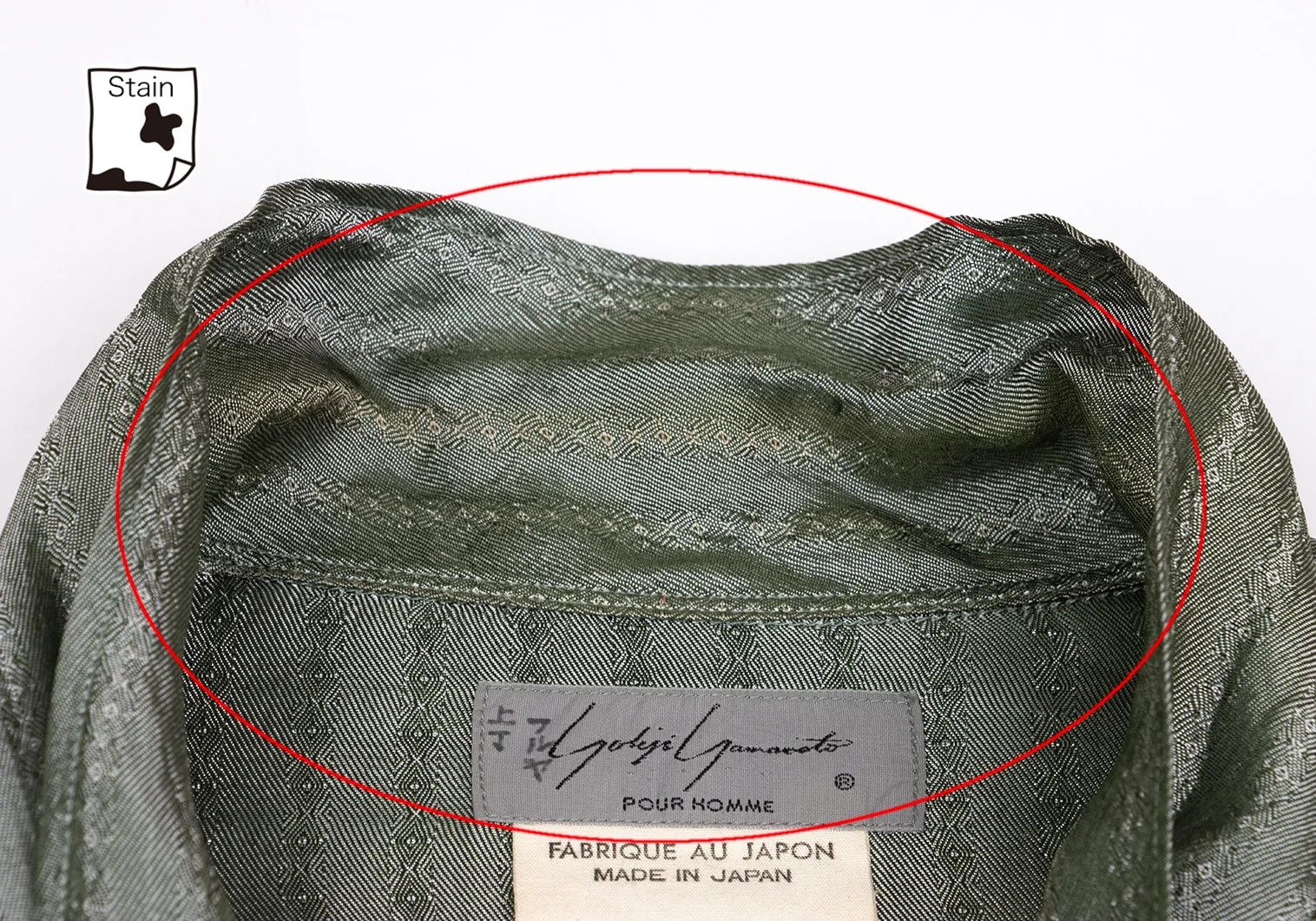 Yohji Yamamoto Yohji Yamamoto Striped Jacquard Rayon Shirt Size US L / EU 52-54 / 3 - 4 Thumbnail