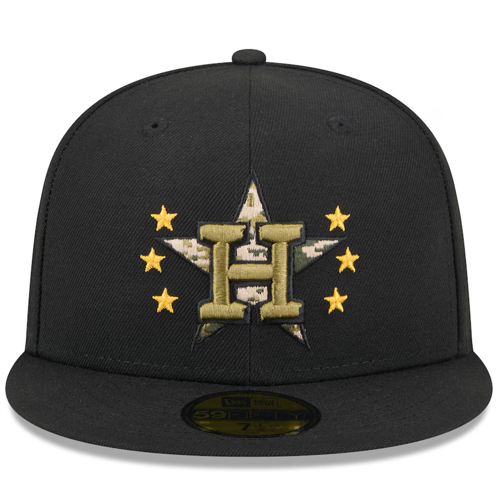 New Era Houston Astros New Era Day Camo 59FIFTY Fitted Hat 6 7/8 Size ONE SIZE - 3 Thumbnail