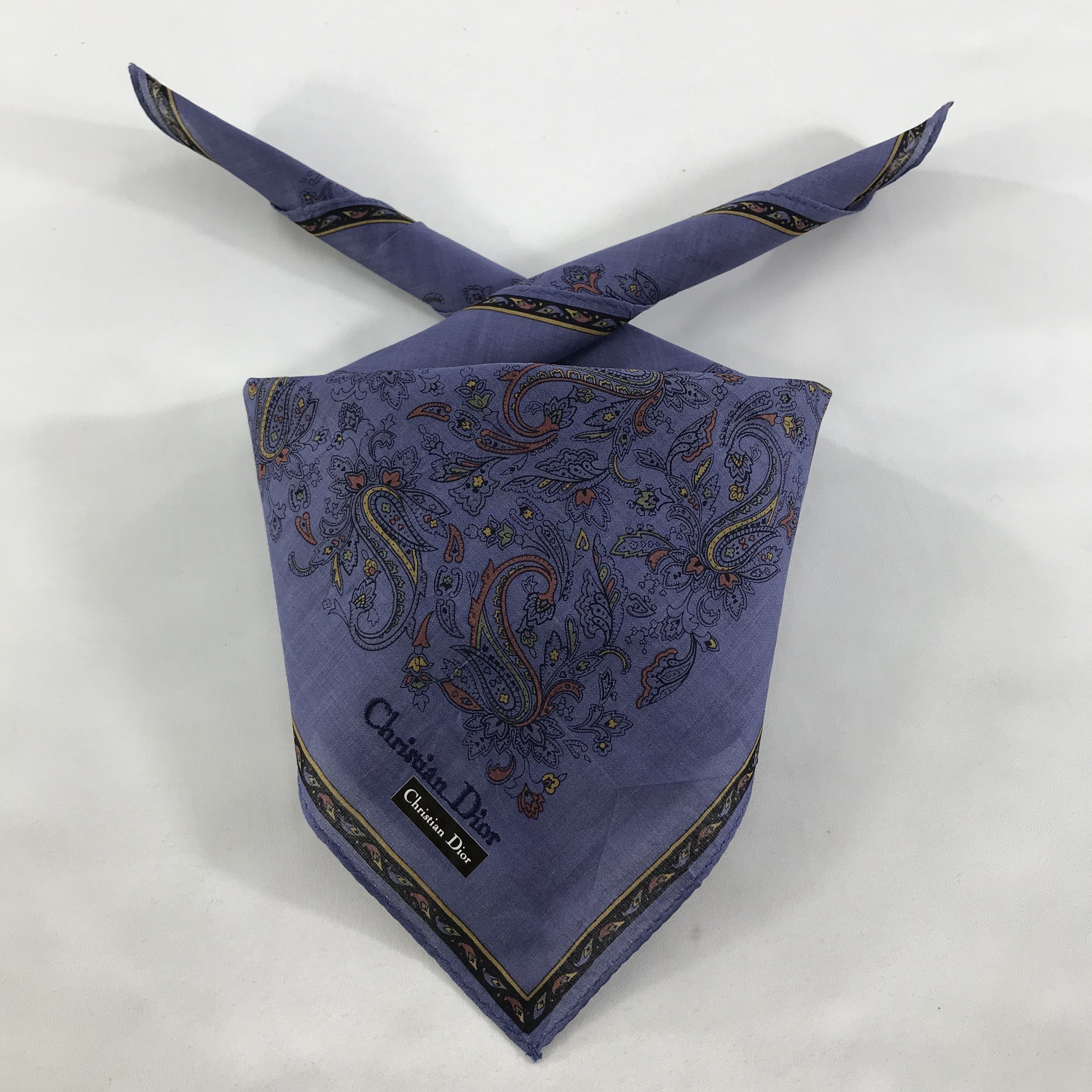 Vintage Christian Dior Bandana / Handkerchief / Neckerchief - S1413 Size ONE SIZE - 3 Thumbnail