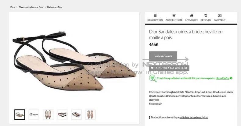 Dior Dior Polka Dot Cutout Pointed Flat Shoes Size 39 Size US 8.5 / IT 38.5 - 8 Thumbnail