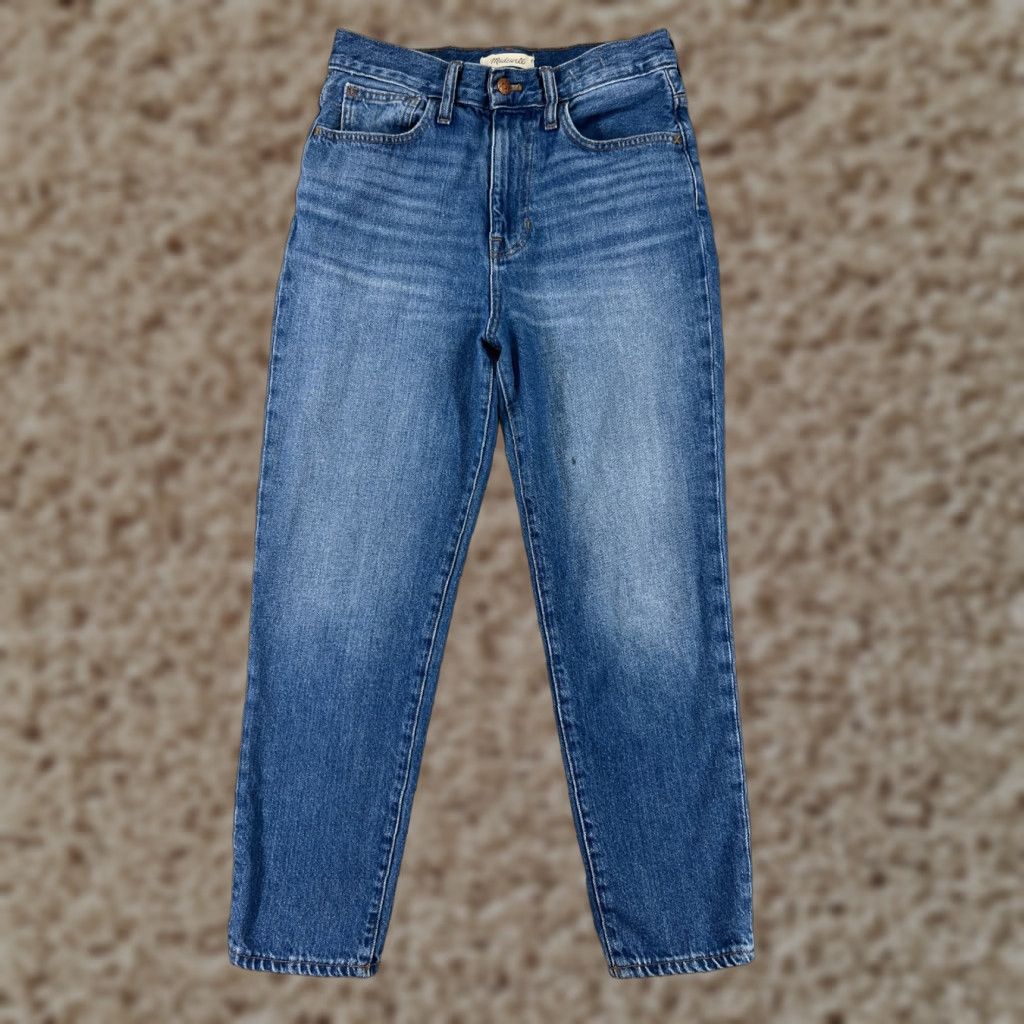 Madewell Madewell Pants Womens 26 Blue DenimTapered Medium Wash Cotton Blend High Rise Size 26" / US 2 / IT 38 - 1 Thumbnail