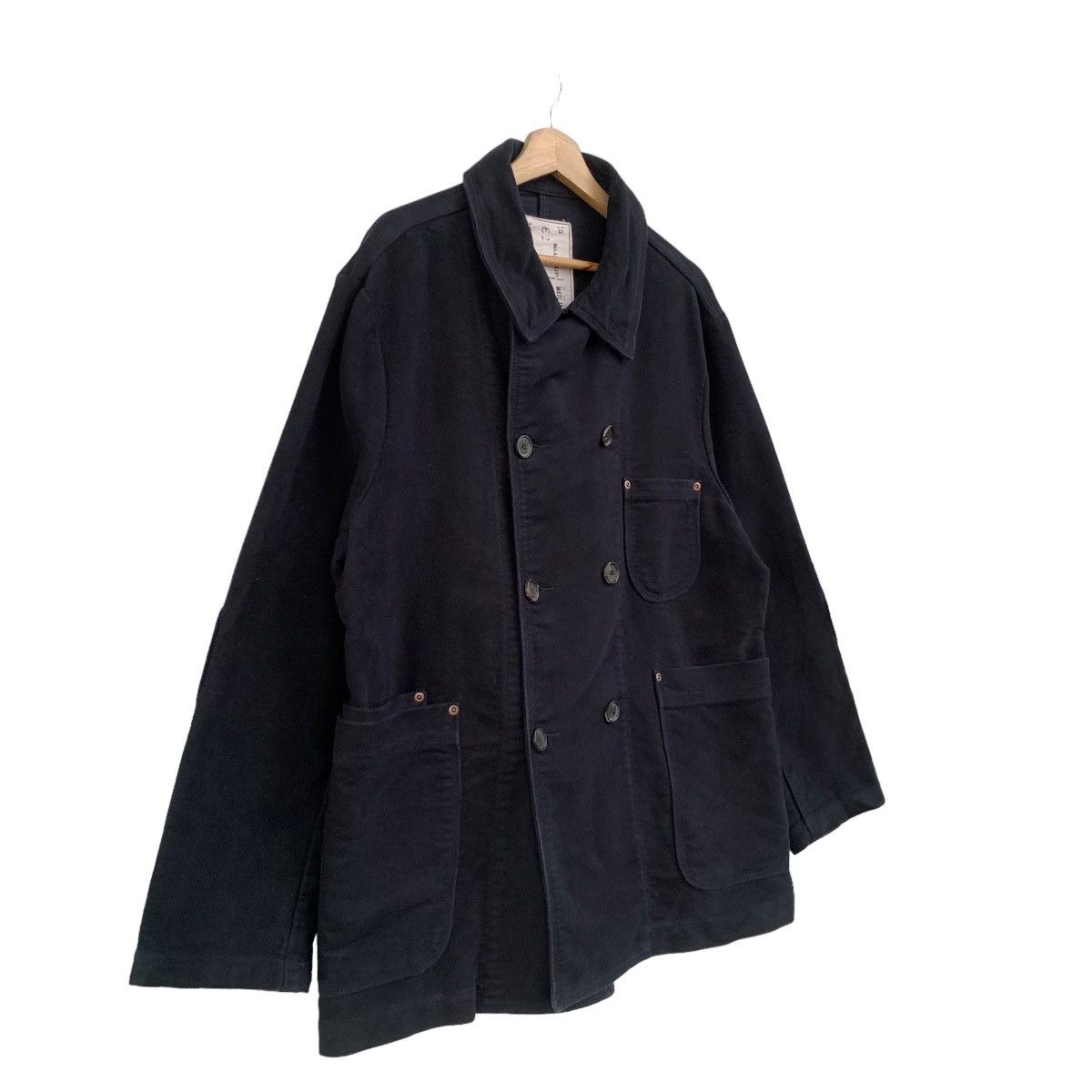 Billy Reid × Vintage Bond Peacoat Suede Cotton Copper Rivet Pocket Jacket Size US L / EU 52-54 / 3 - 2 Thumbnail