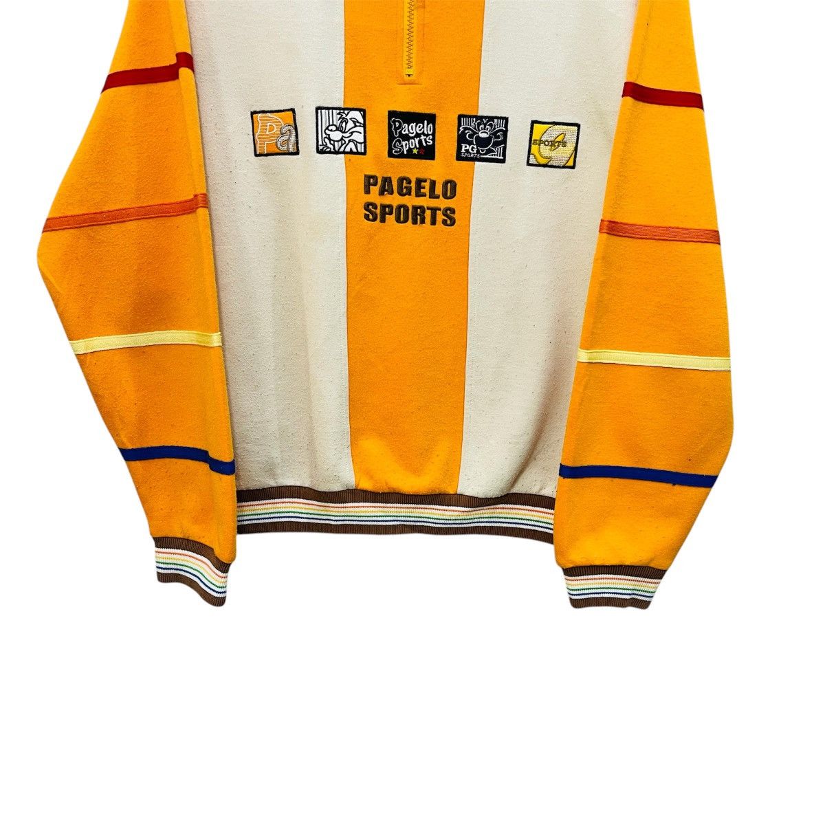 Vintage Vintage pagelo 90's sweatshirt halfzip big logo embroidery Size US M / EU 48-50 / 2 - 3 Thumbnail