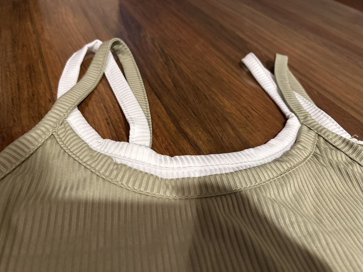 Shein Light green/white layer strapped cropped tank top Size S / US 4 / IT 40 - 2 Thumbnail