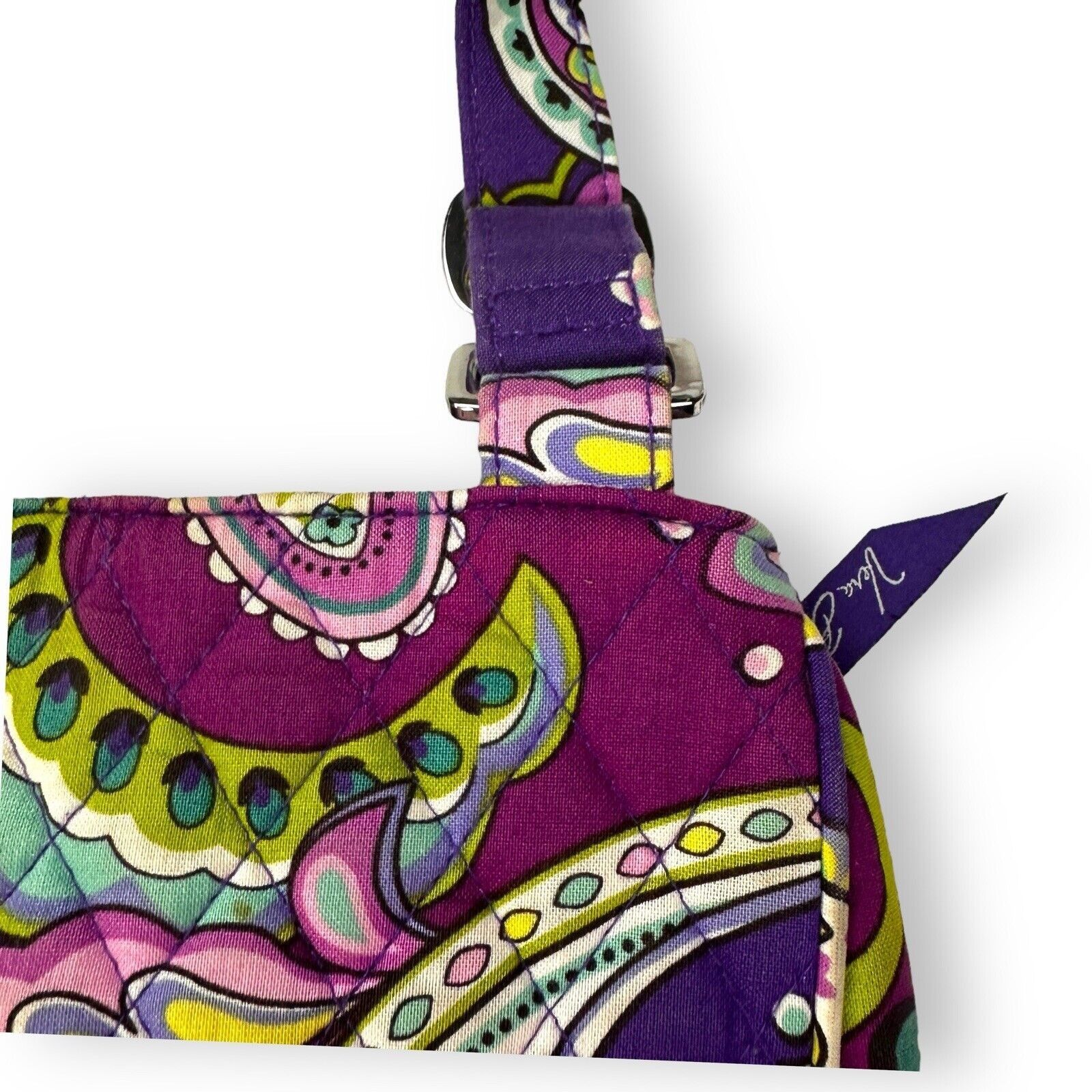 Vera Bradley Vera Bradley Purple Teal Paisley Crossbody Bag Storage EUC Size ONE SIZE - 17 Thumbnail