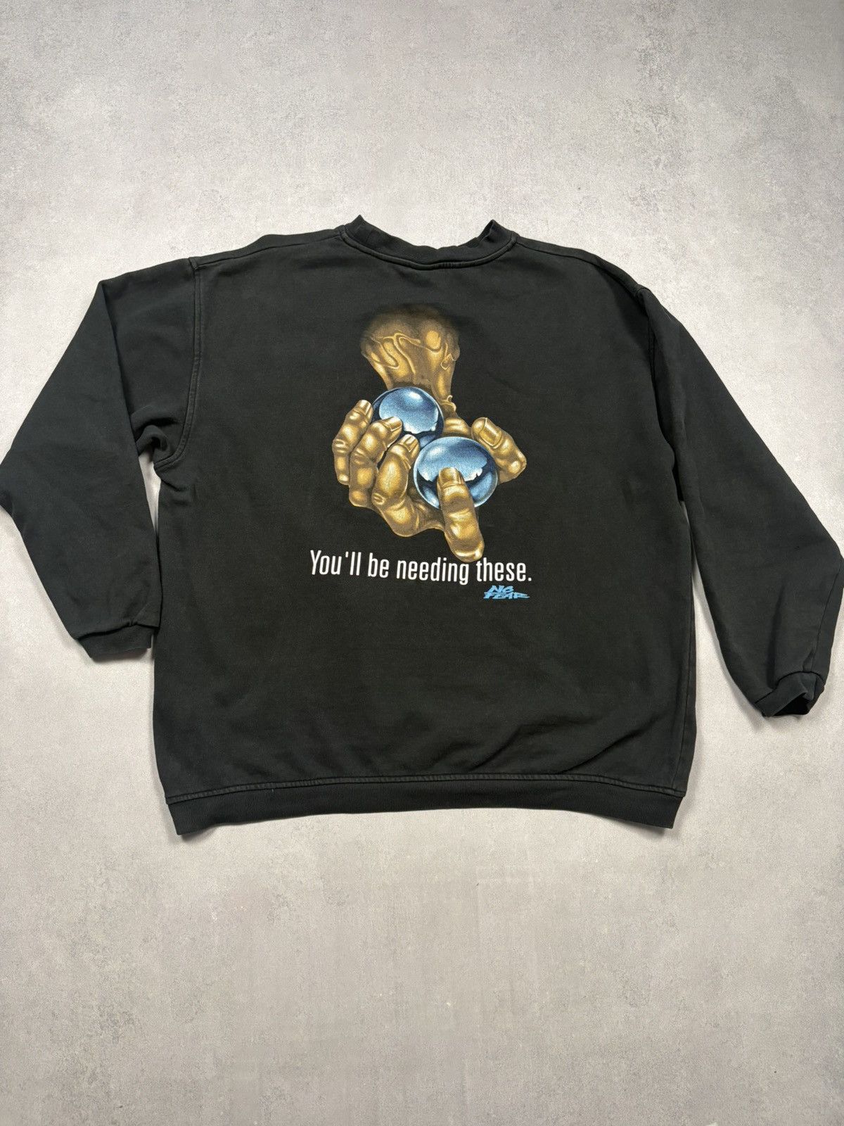 No Fear Vintage No Fear 90s “You'll be needing these” Sweatshirt Y2K Size US XL / EU 56 / 4 - 1 Thumbnail