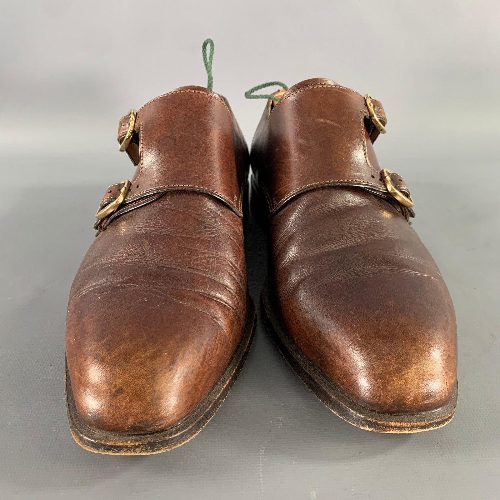 John Lobb JOHN LOBB Size 9 Brown Leather Monk Strap Loafers Size US 9 / EU 42 - 4 Thumbnail