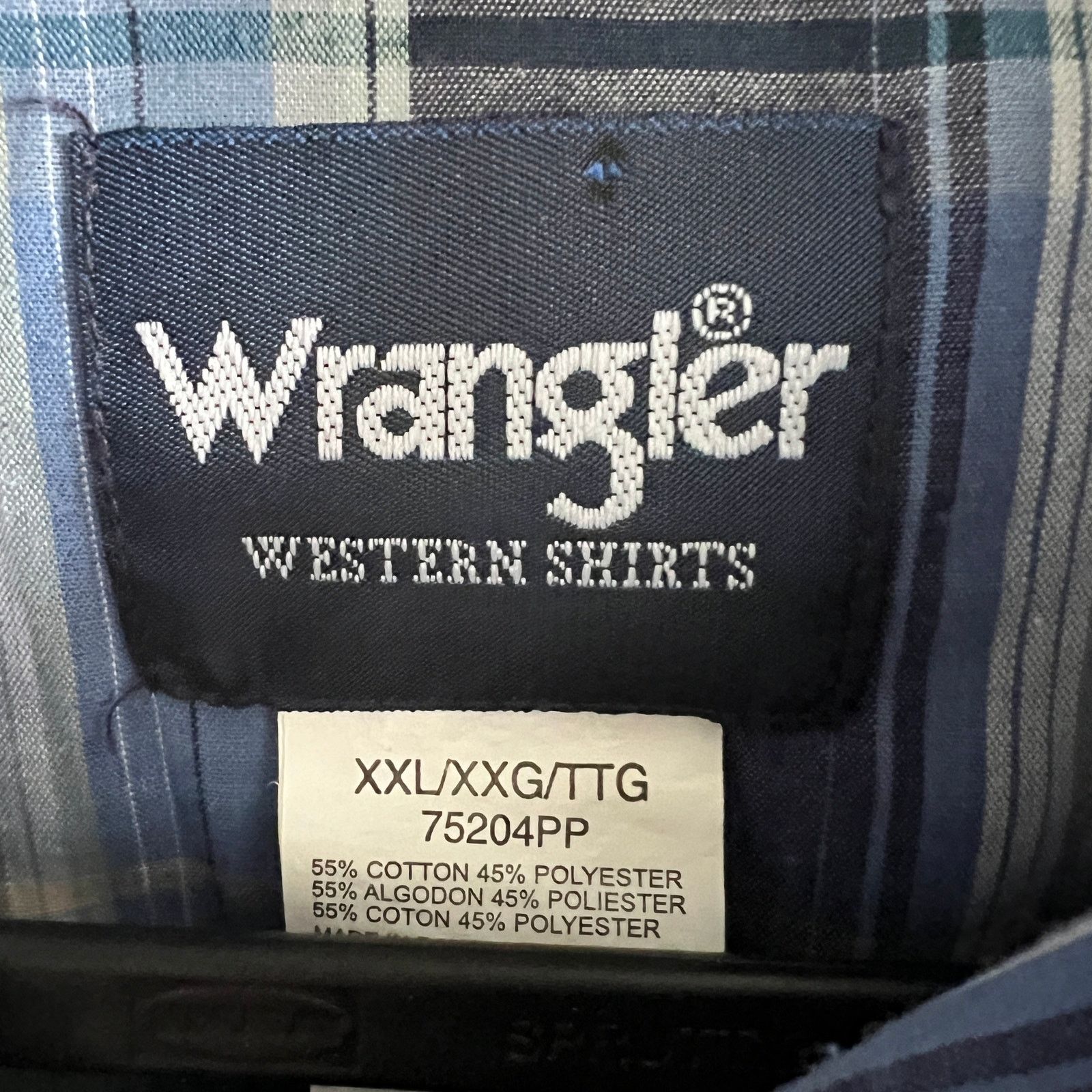 Wrangler Wrangler Men's Pearl Snap Shirt Size XXL 28x32 Size US XXL / EU 58 / 5 - 3 Thumbnail