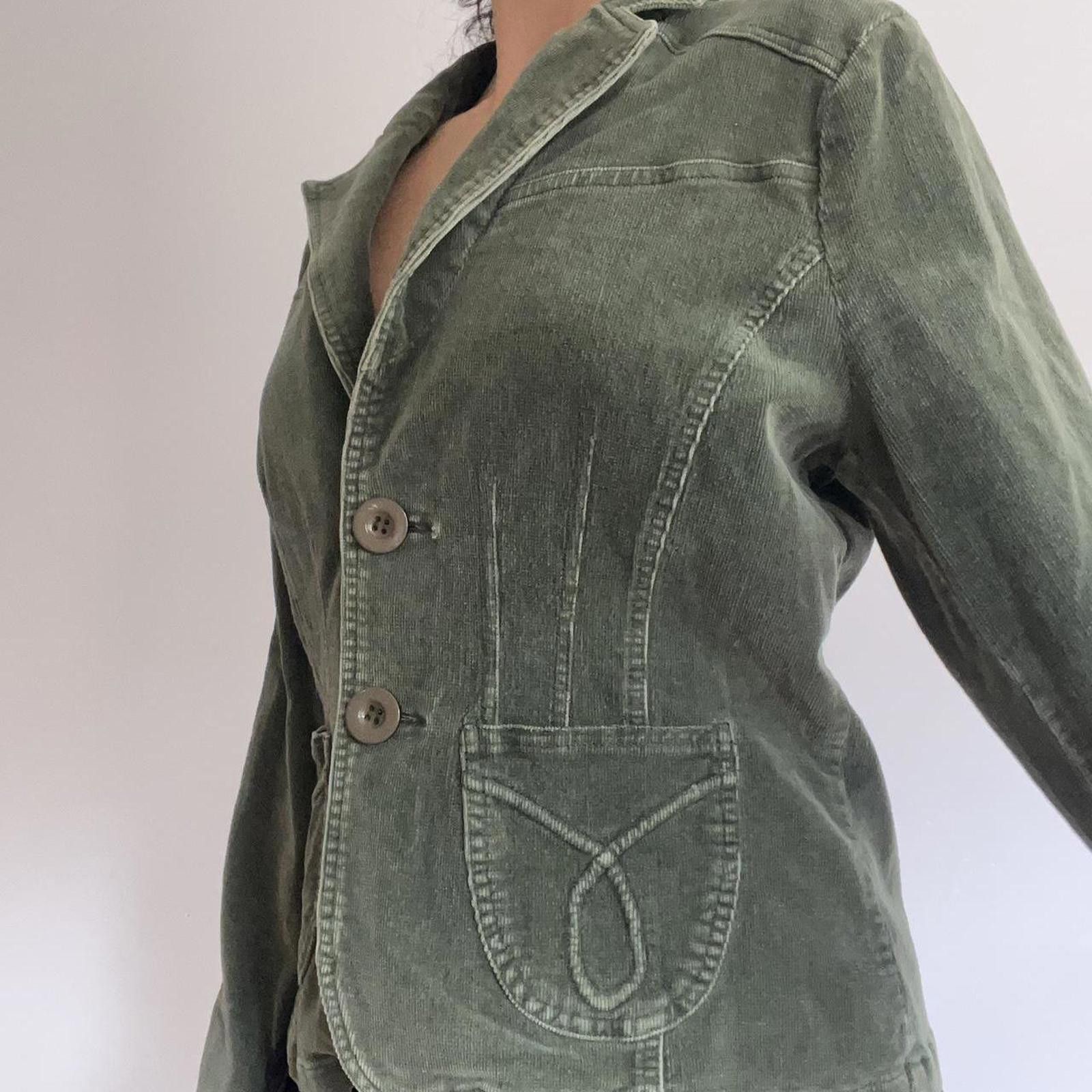 Other Olive green corduroy blazer with button detailing Size L / US 10 / IT 46 - 6 Thumbnail