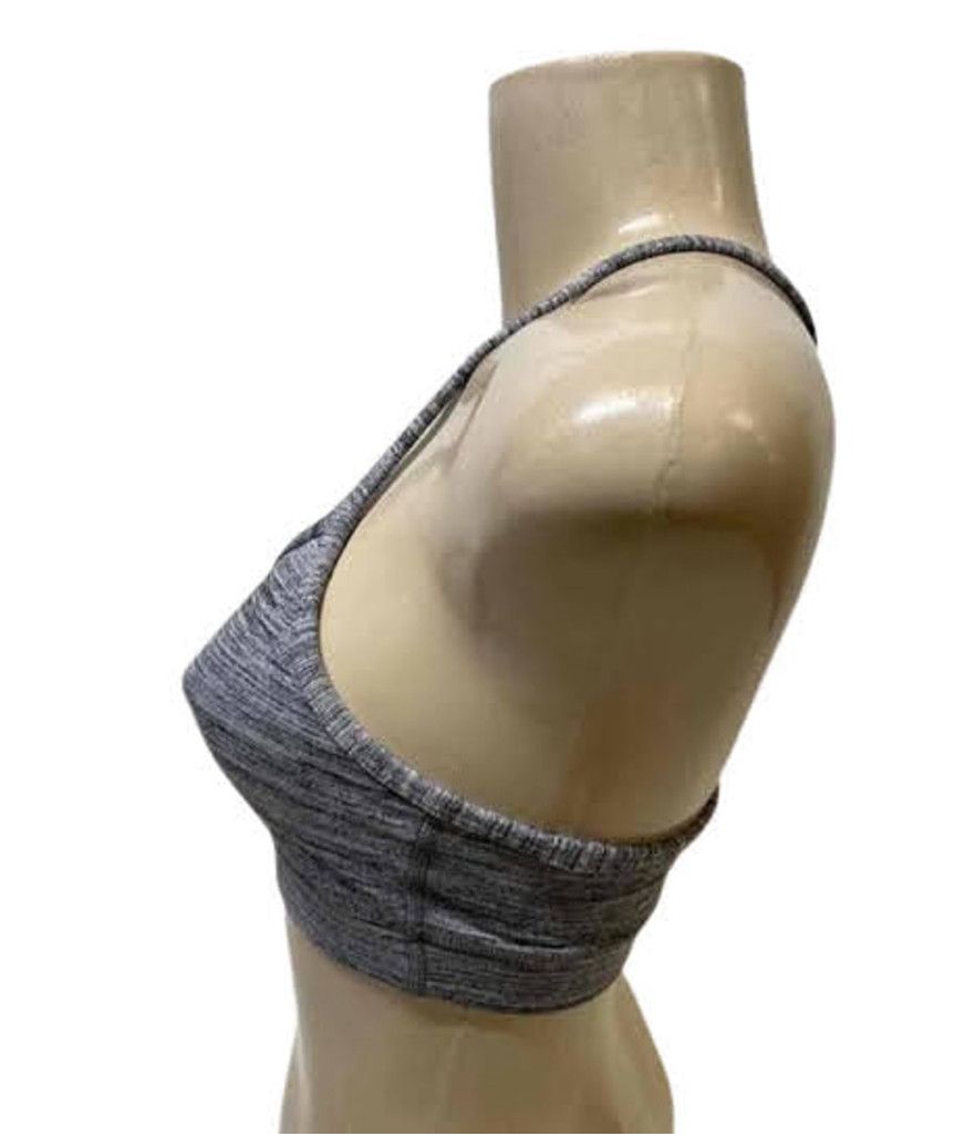 Lululemon Lululemon Flow Y Sports Bra Grey Size 4 Size ONE SIZE - 4 Thumbnail