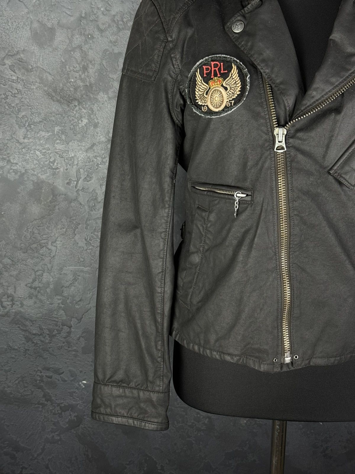 Vintage Polo Ralph Lauren Double Riders Oiled Leather Jacket SizeS-M Size US S / EU 44-46 / 1 - 4 Thumbnail