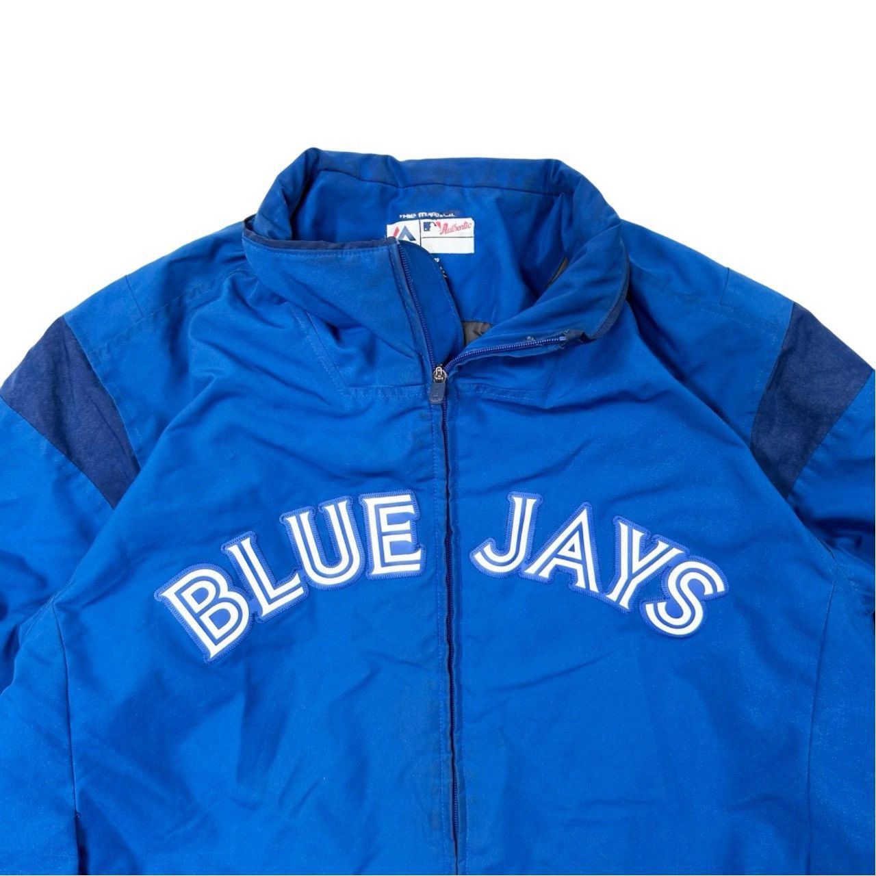 Vintage Vintage 00s Toronto Blue Jays Majestic Lined Baseball Jacket Size US XL / EU 56 / 4 - 2 Thumbnail