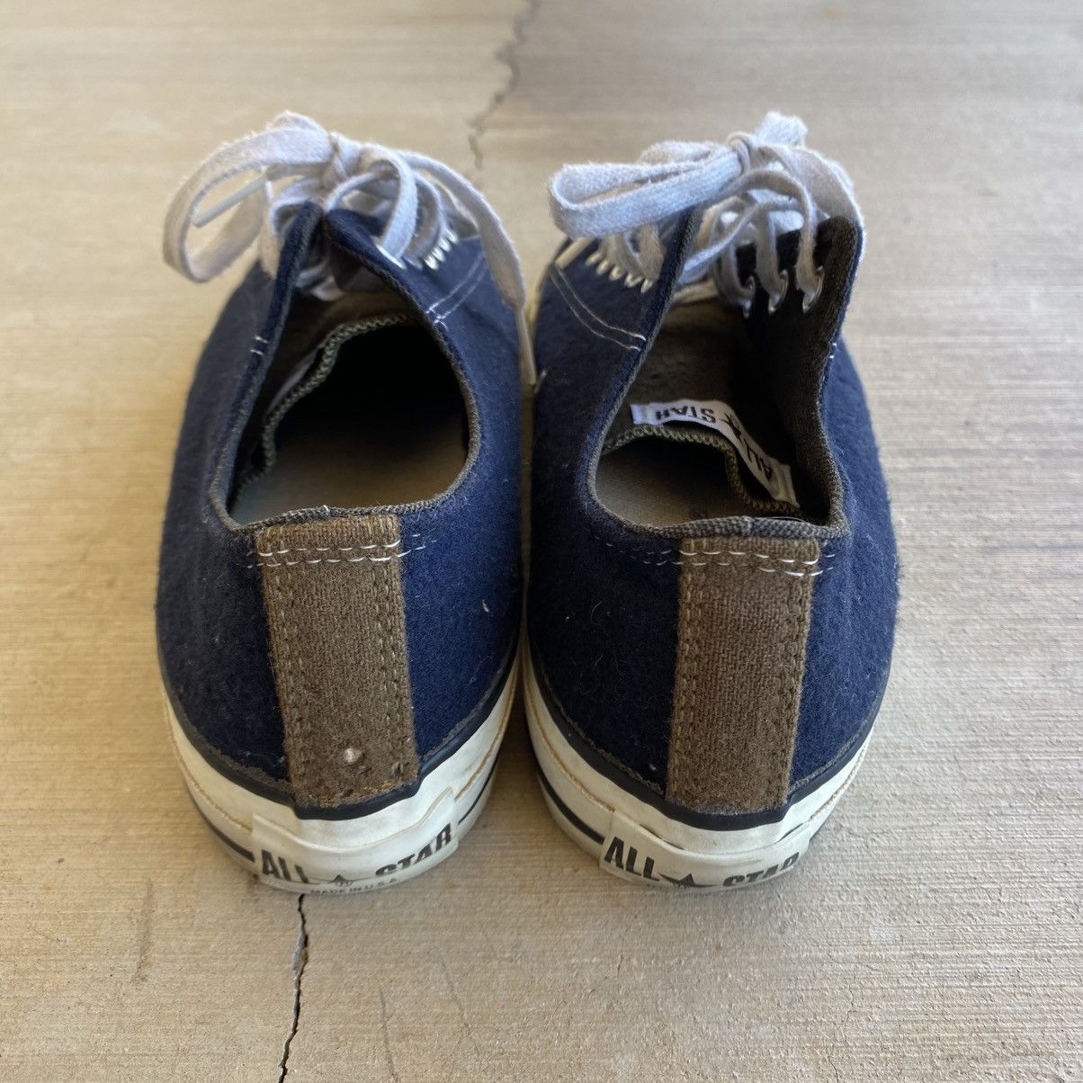 Converse Vintage Converse Shoes All Star Low Wool Made in USA 1980s Size US 7.5 / EU 40-41 - 4 Thumbnail