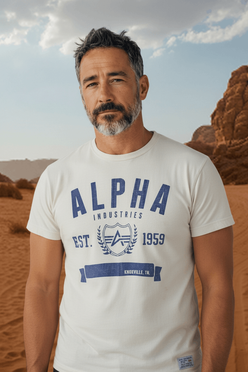 Alpha Industries ALPHA INDUSTRIES Military Army T Shirt Size US L / EU 52-54 / 3 - 2 Thumbnail