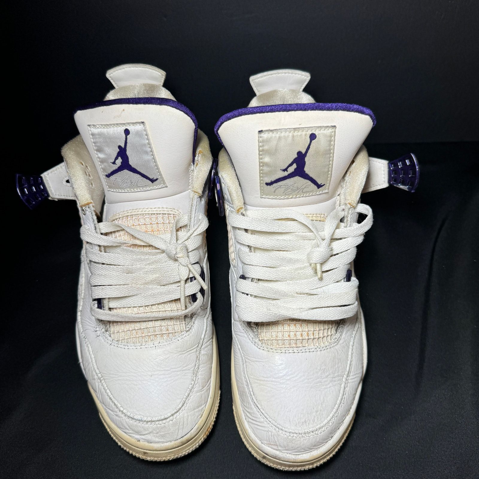 Jordan Brand × Nike Size 9 - Nike Air Jordan 4 Retro Purple Metallic Men's Shoes Size US 9 / EU 42 - 4 Thumbnail