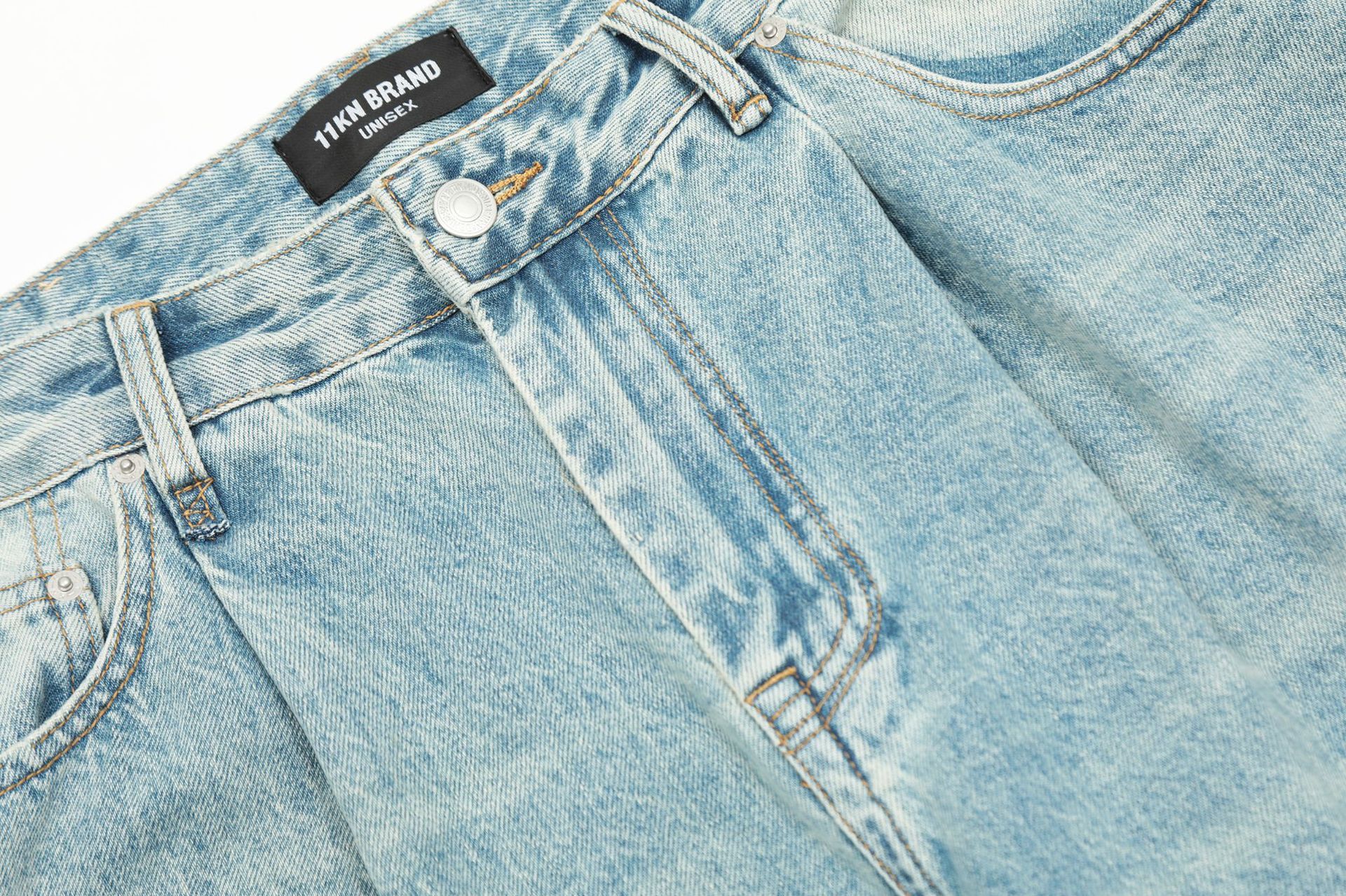 Japanese Brand × Jean American men's washed straight casual cleanfit loose jeans Size US 32 / EU 48 - 4 Thumbnail