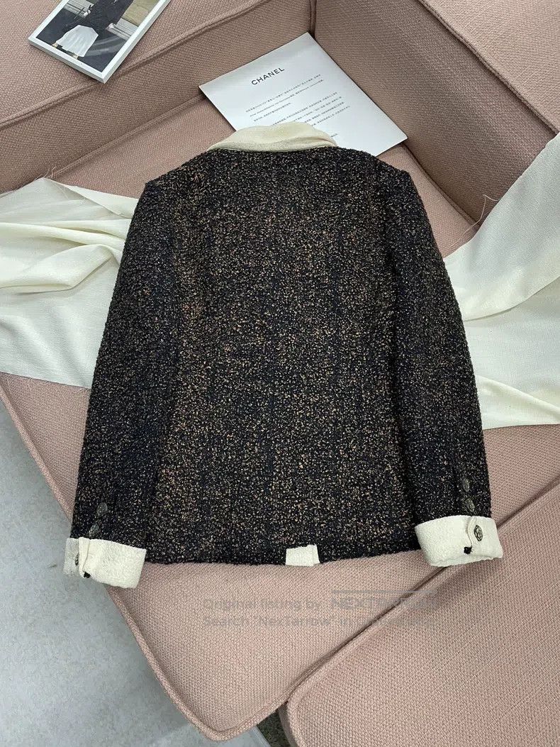 Chanel Chanel 15-year restaurant series black orange tweed lotus Size XS / US 0-2 / IT 36-38 - 3 Thumbnail