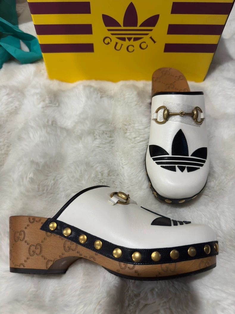 Gucci Guicci Joint printed clogs slippers Size US 6.5 / IT 36.5 - 6 Thumbnail