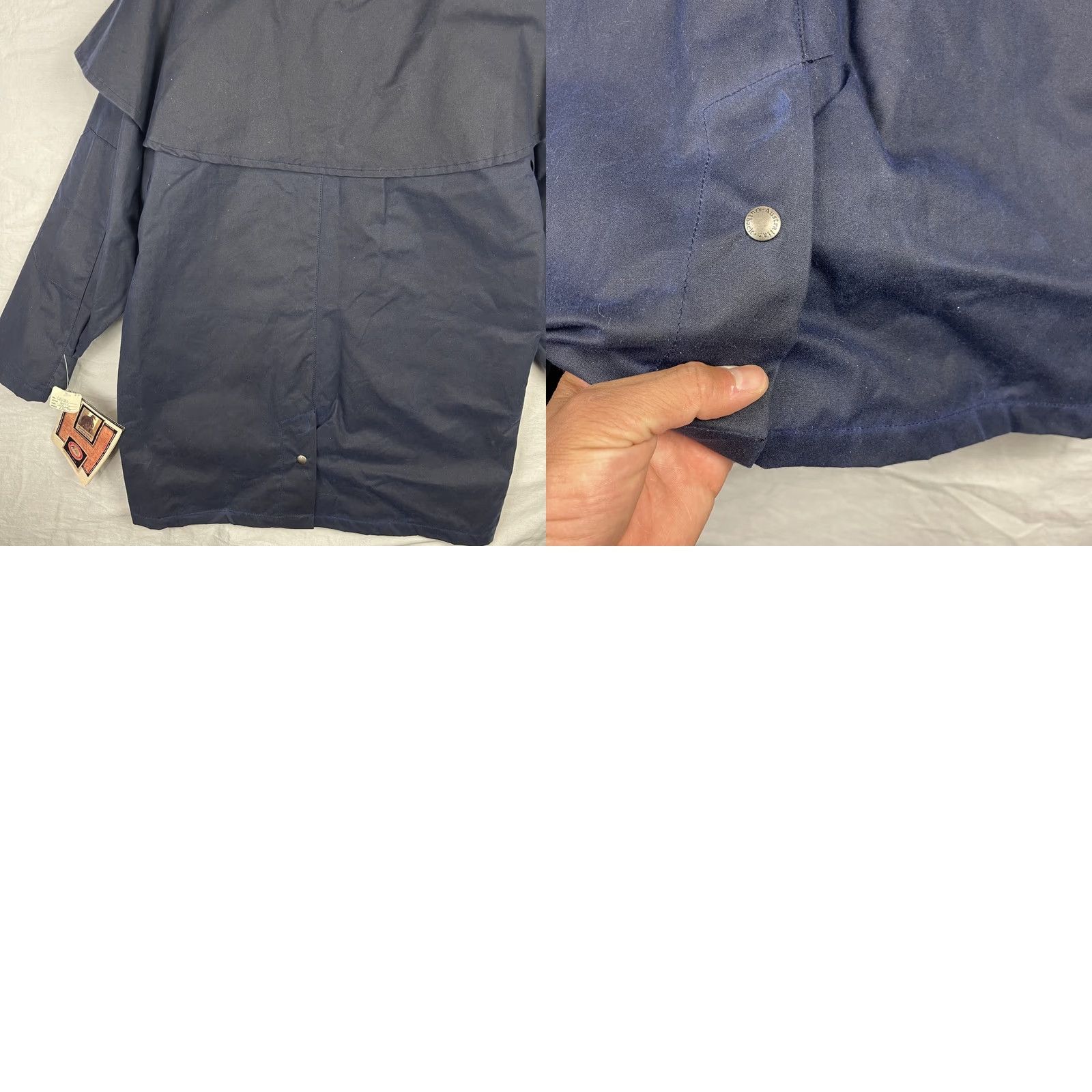 Vintage VINTAGE The Australian Outback Collection Jacket Mens Medium Navy Oilskin Waxed Duster USA Size US M / EU 48-50 / 2 - 9 Thumbnail