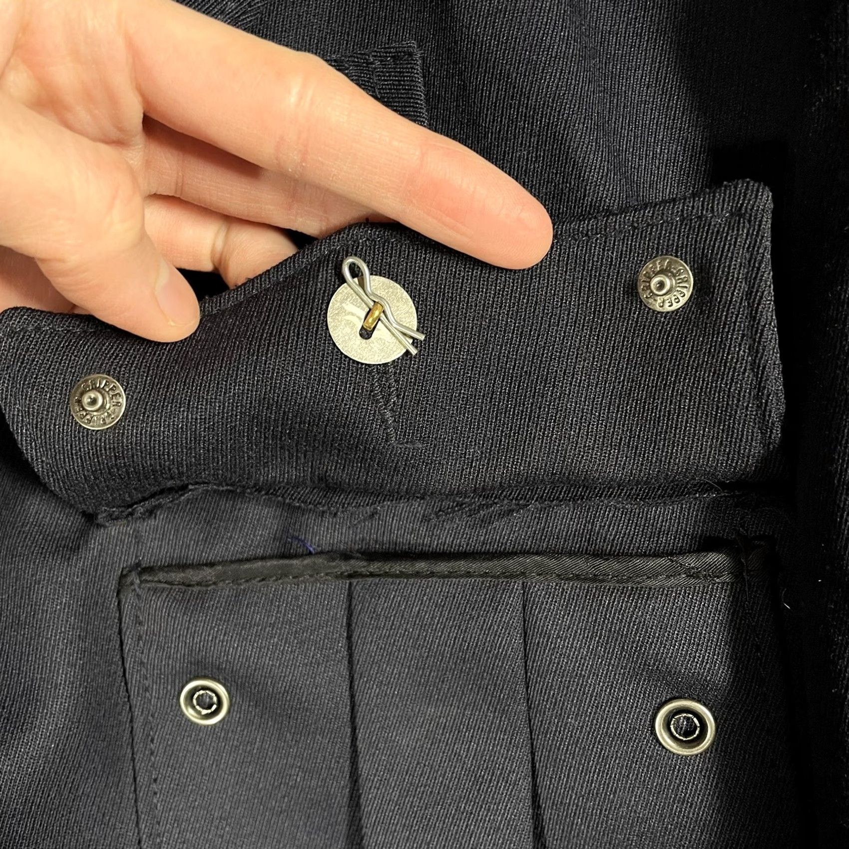 Vintage VINTAGE Chicago Police Jacket Wool Gabardine 60s 70s Size 42 R Blue Lavigne Uniform Mens Size US XS / EU 42 / 0 - 6 Thumbnail
