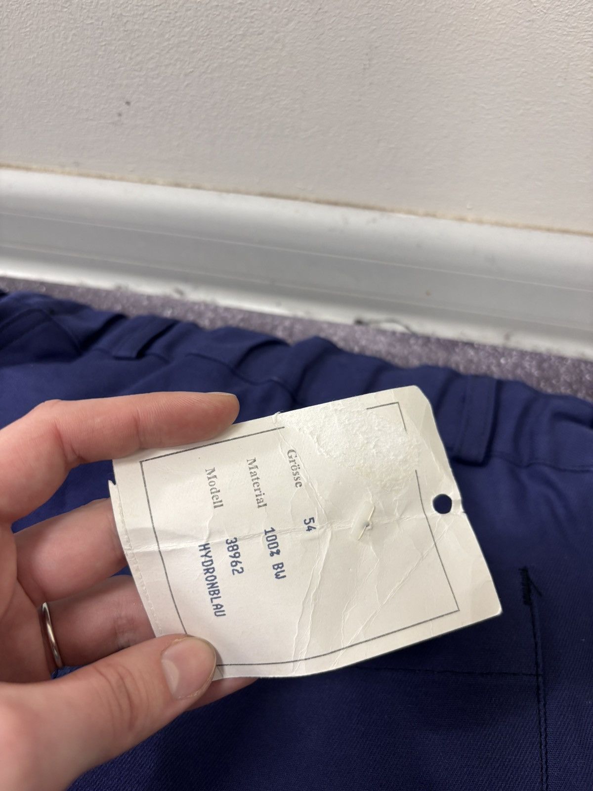 Other Vintage Sanfor French Workwear Pants 60s Utility Hydron Blue Size US 38 / EU 54 - 19 Thumbnail