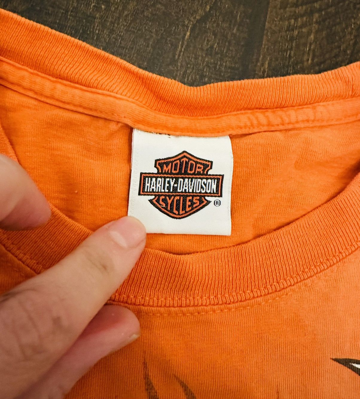 Harley Davidson Harley Davidson Shirt Mens Medium Orange Short Sleeve Size US M / EU 48-50 / 2 - 4 Thumbnail