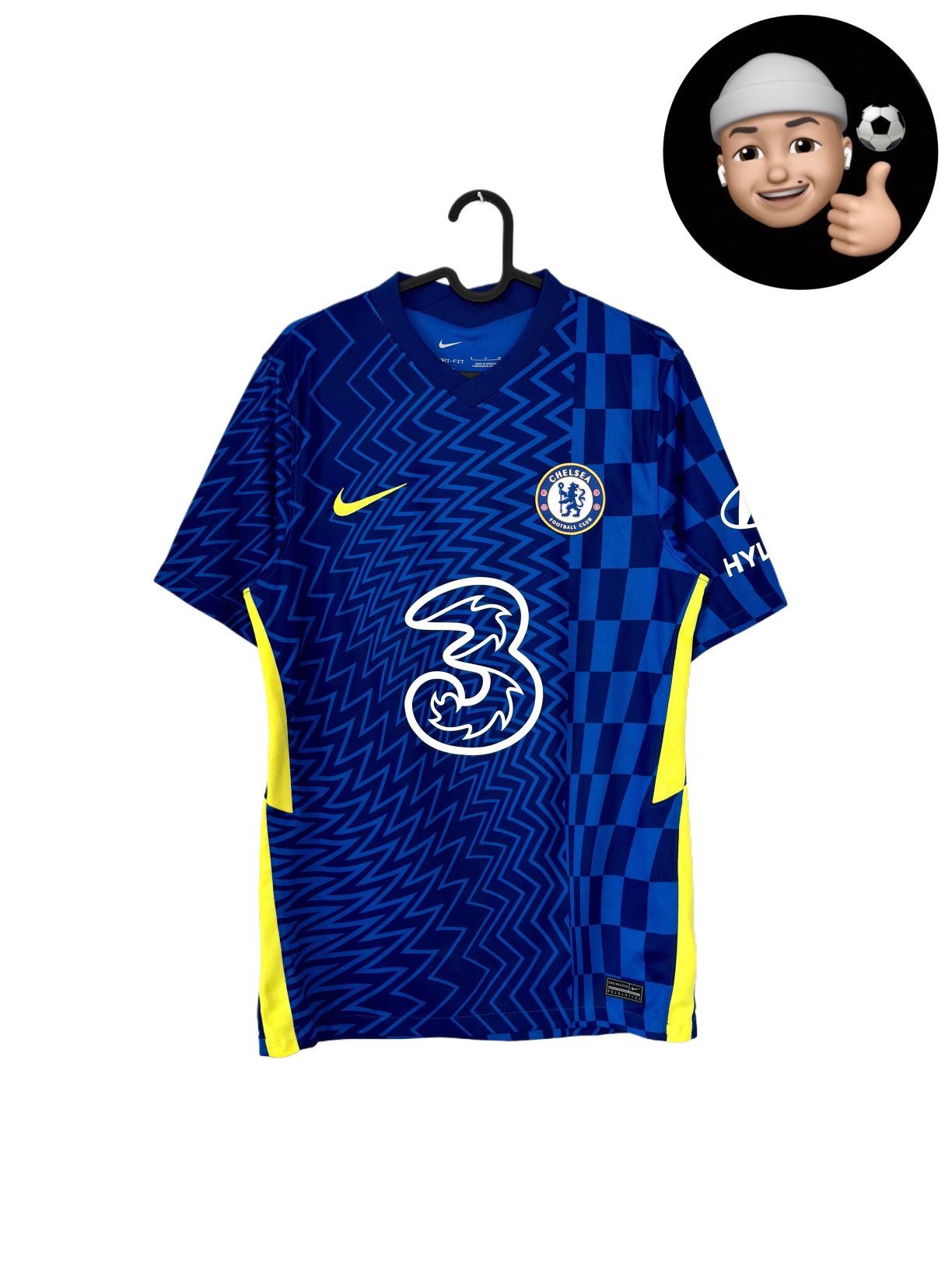 Nike 2021 2022 Chelsea England Nike Home Kit Soccer Jersey Shirt Size US S / EU 44-46 / 1 - 1 Thumbnail