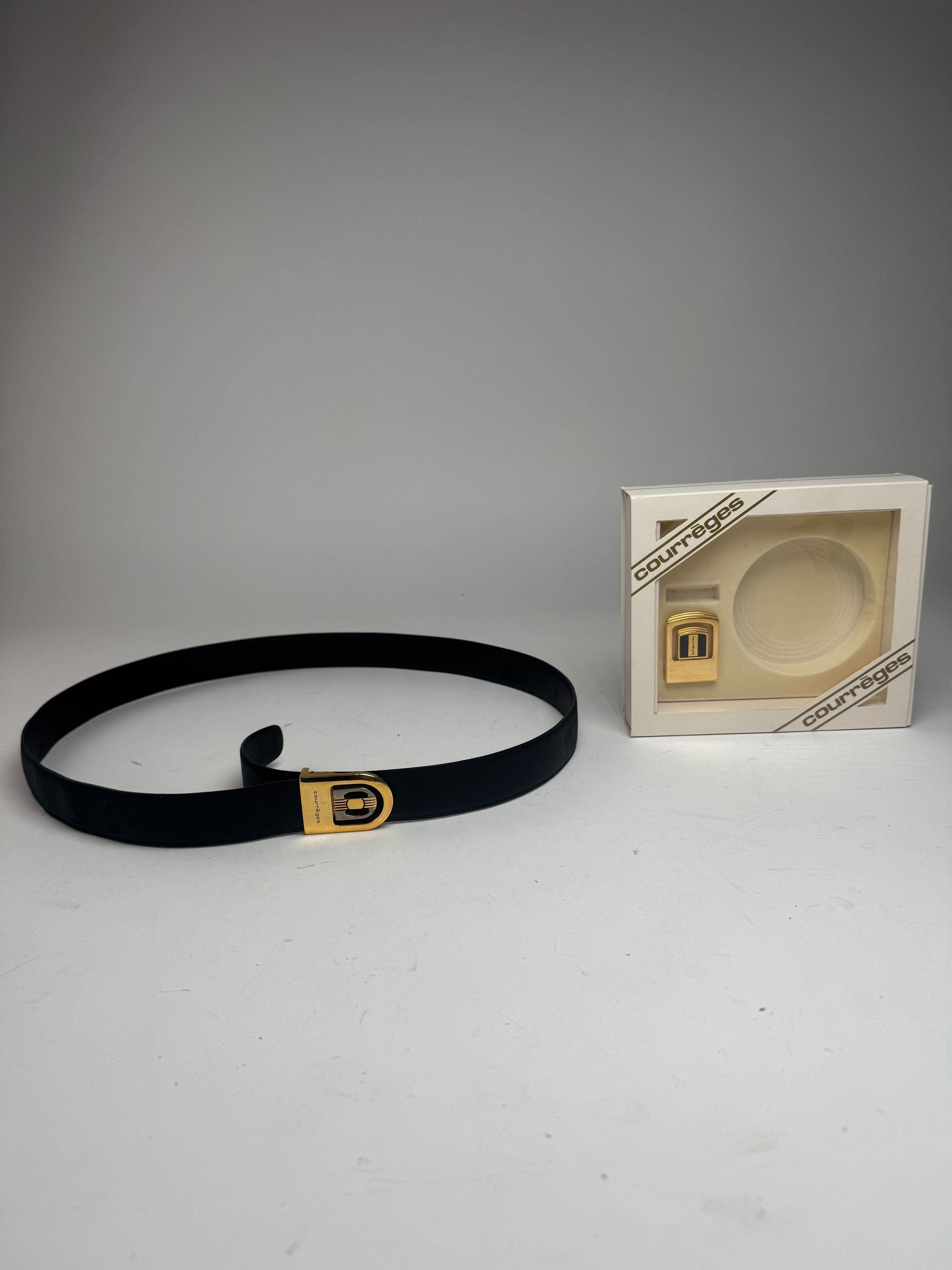 Courreges Vintage Leather Belt Set new Size ONE SIZE - 1 Thumbnail