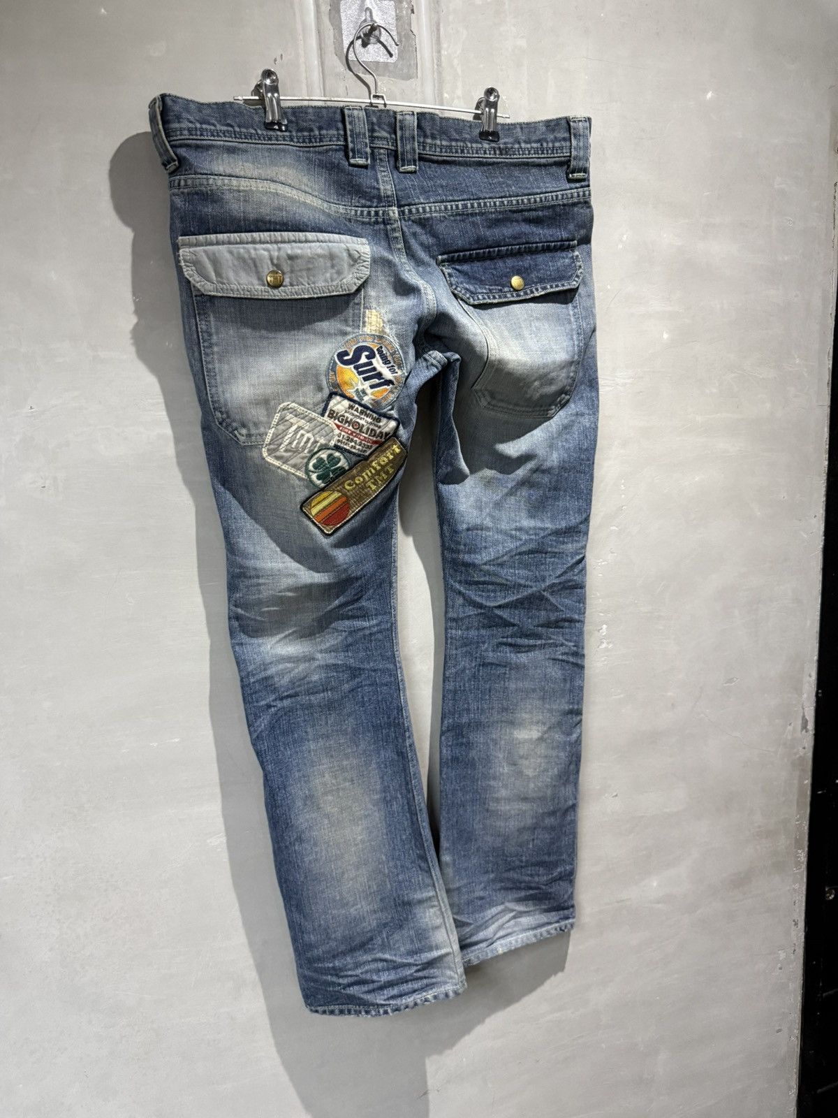 Japanese Brand Japanese fashion TMT japan Bush Denim PatchWork Jeans Size US 32 / EU 48 - 20 Thumbnail