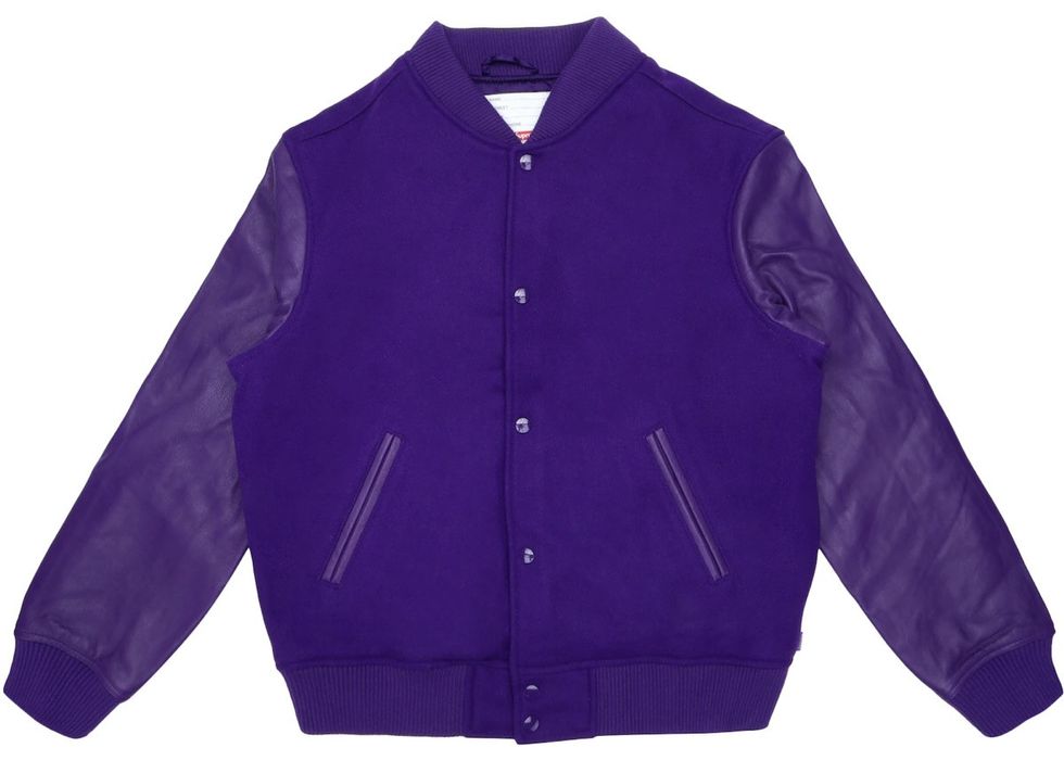 Supreme Supreme Motion Logo Varsity Jacket | Grailed