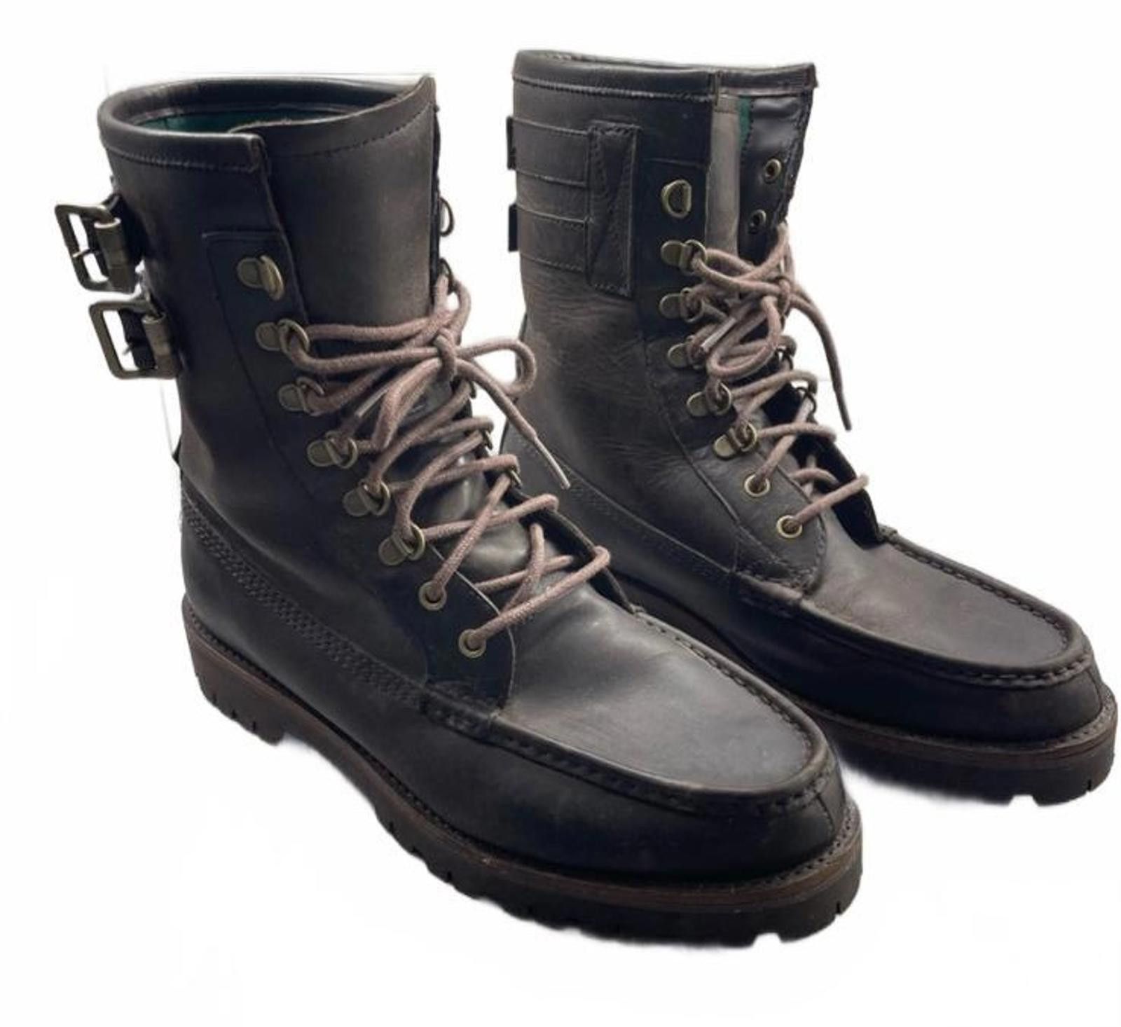 Polo Ralph Lauren Polo Ralph Lauren Wolcott Buckle Brown Leather Biker Boots Size US 10.5 / EU 43-44 - 8 Thumbnail