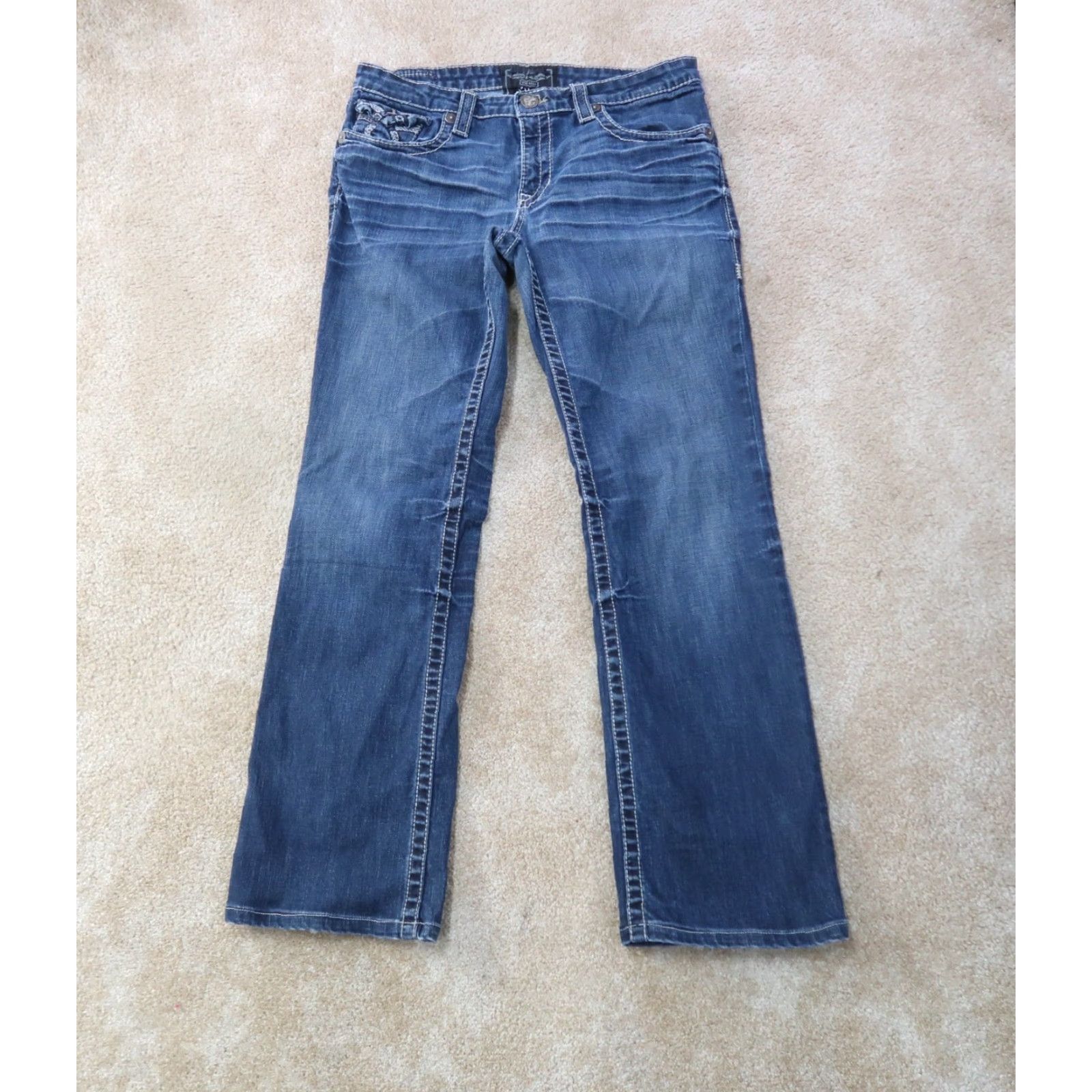 Denime BIG STAR Miki Bootcut Jeans Women's 29L Mid Rise Blue Denim Jeans Size 29" - 2 Thumbnail