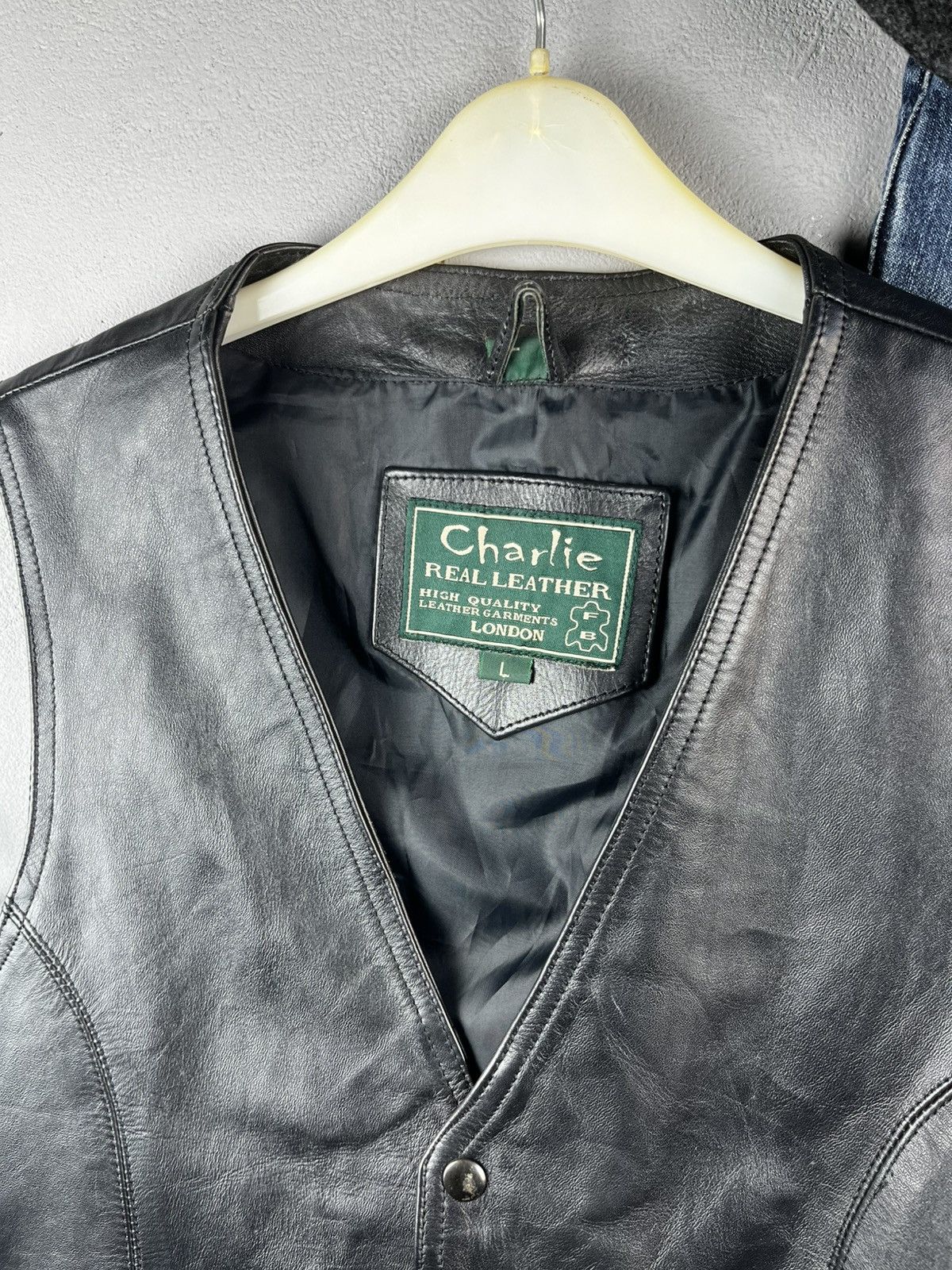 Schott Charlie leather vest vintage Size US L / EU 52-54 / 3 - 4 Thumbnail