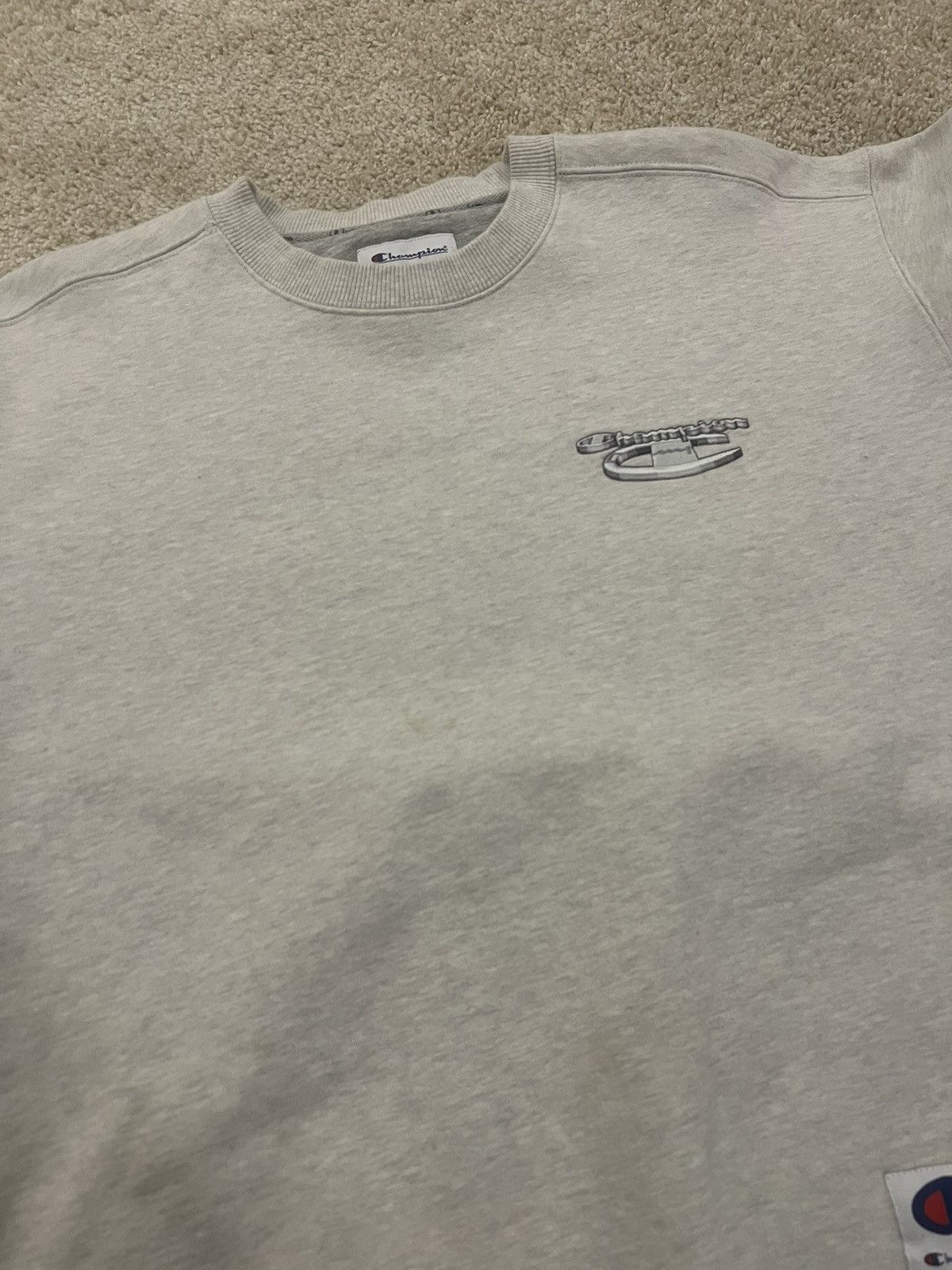 Champion × Supreme Supreme 2018 champion 3D Metalic crewneck Size US XL / EU 56 / 4 - 5 Thumbnail