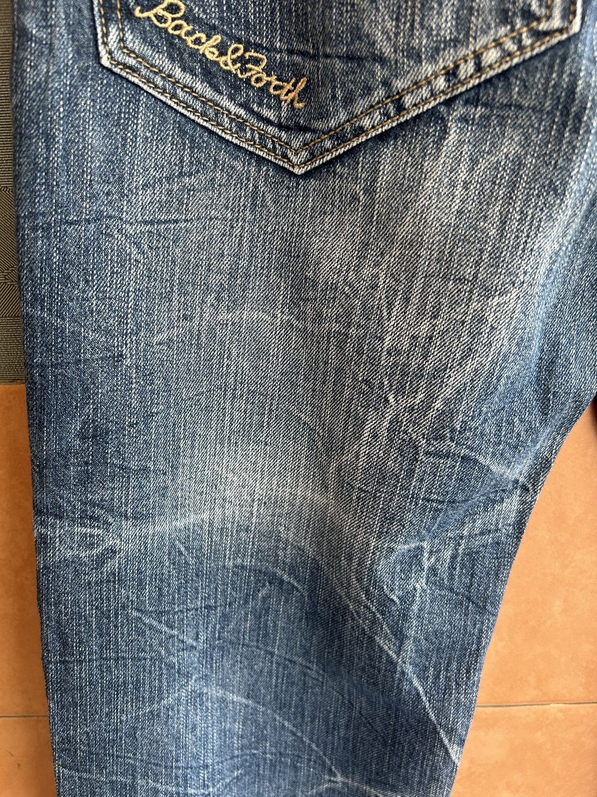 If Six Was Nine Vintage Gang Buster Spellout Distressed Pant Size US 29 - 10 Thumbnail
